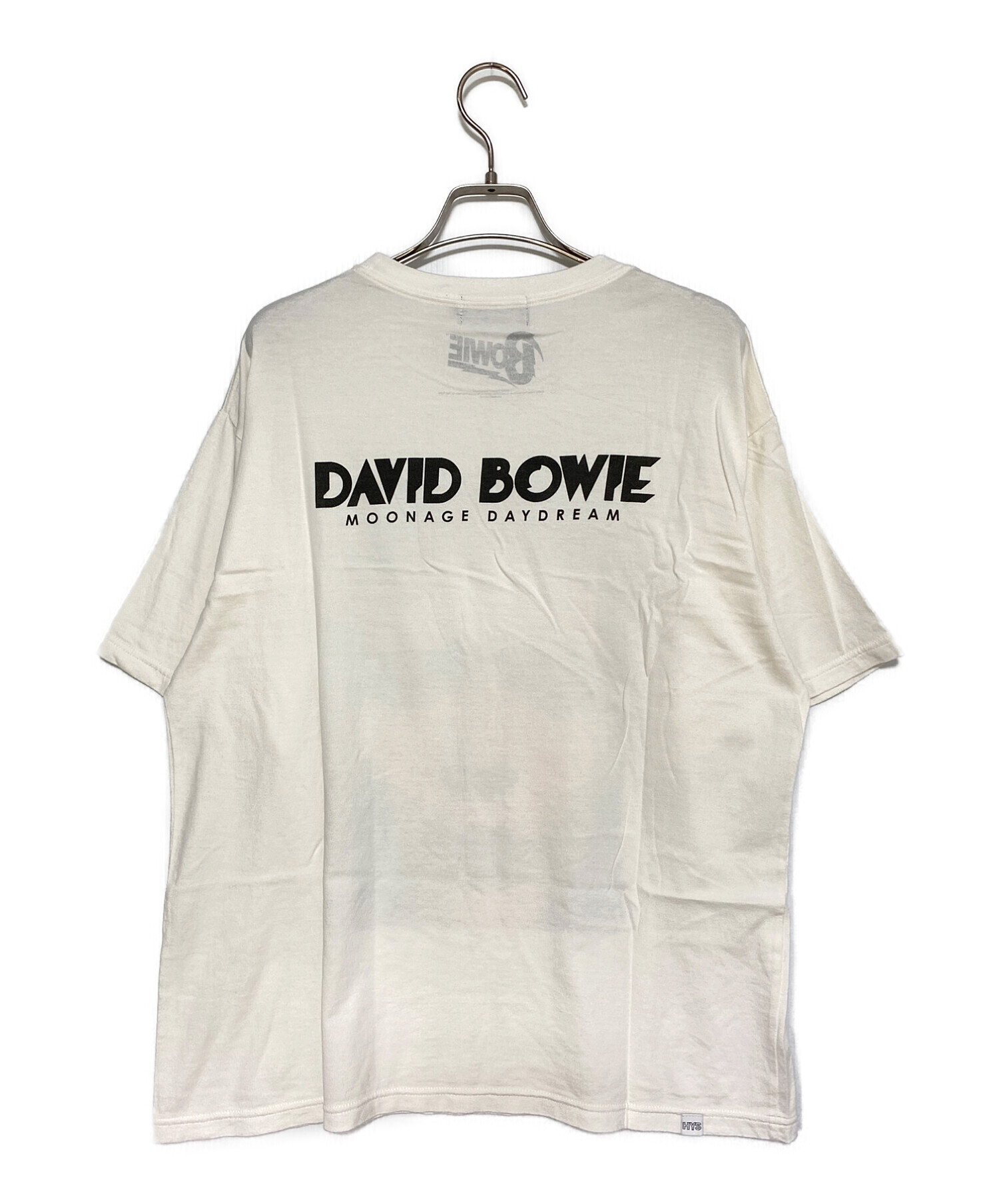 Hysteric Glamour (ヒステリックグラマー) DAVID BOWIE (デビッド・ボウイ) DAVID BOWIE/M.D.D.1  ホワイト サイズ:L