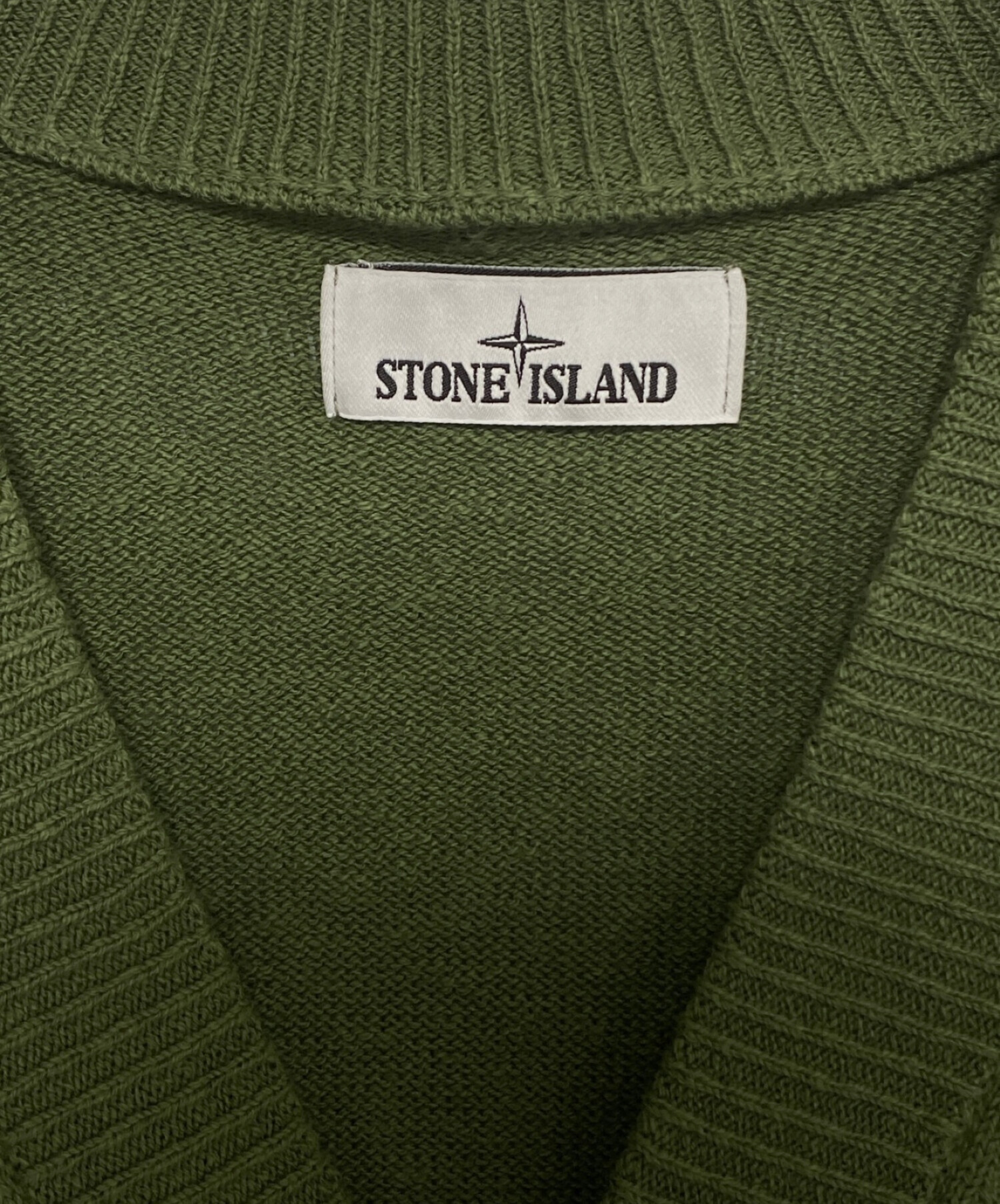 STONE ISLAND (ストーンアイランド) COTTON NYLON CARDIGAN グリーン サイズ:SIZE L