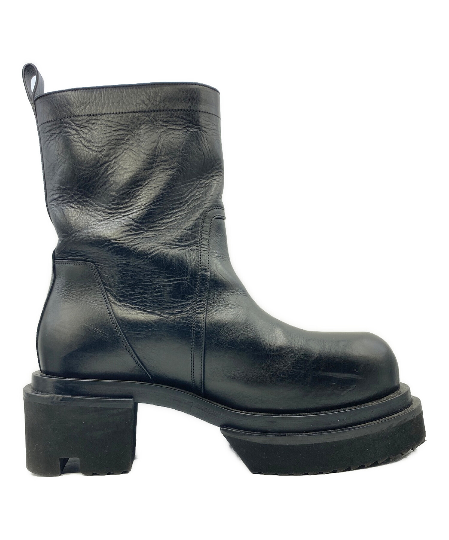 RICK OWENS (リック オウエンス) Pull-On Bogun Boots ブラック サイズ:SIZE 43