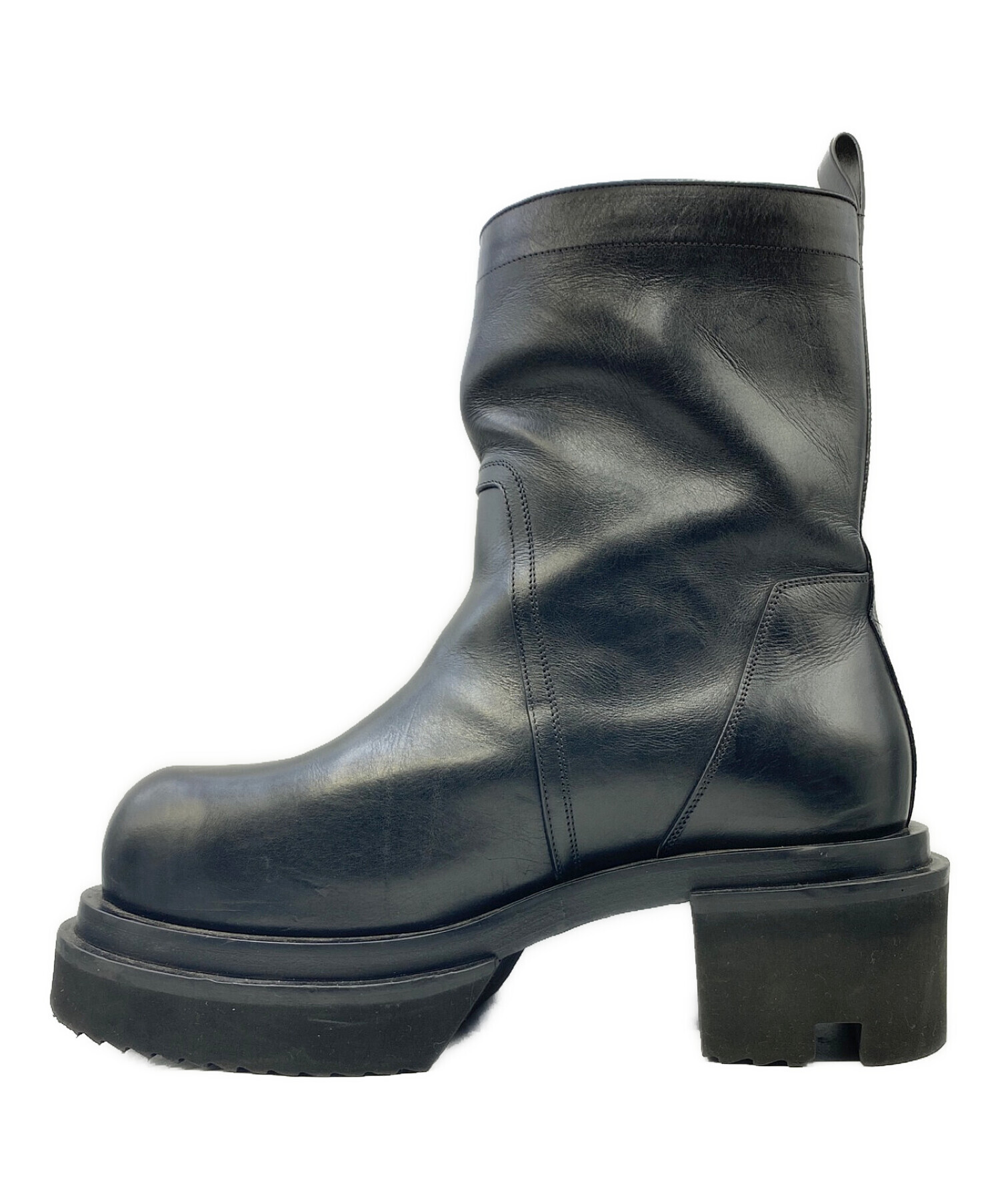 RICK OWENS (リック オウエンス) Pull-On Bogun Boots ブラック サイズ:SIZE 43