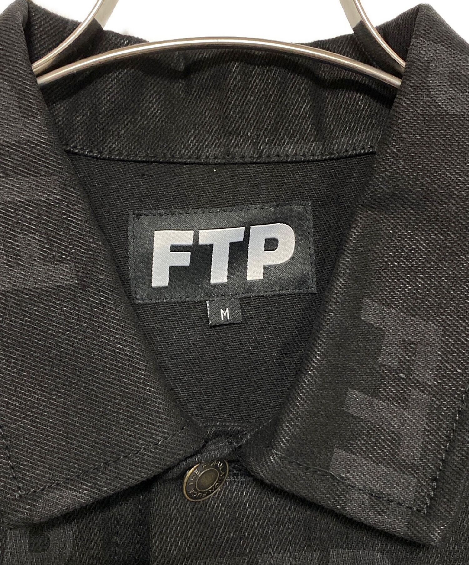 FTP (ファックザポピュレーション) All Over Denim Jacket ブラック サイズ:SIZE M