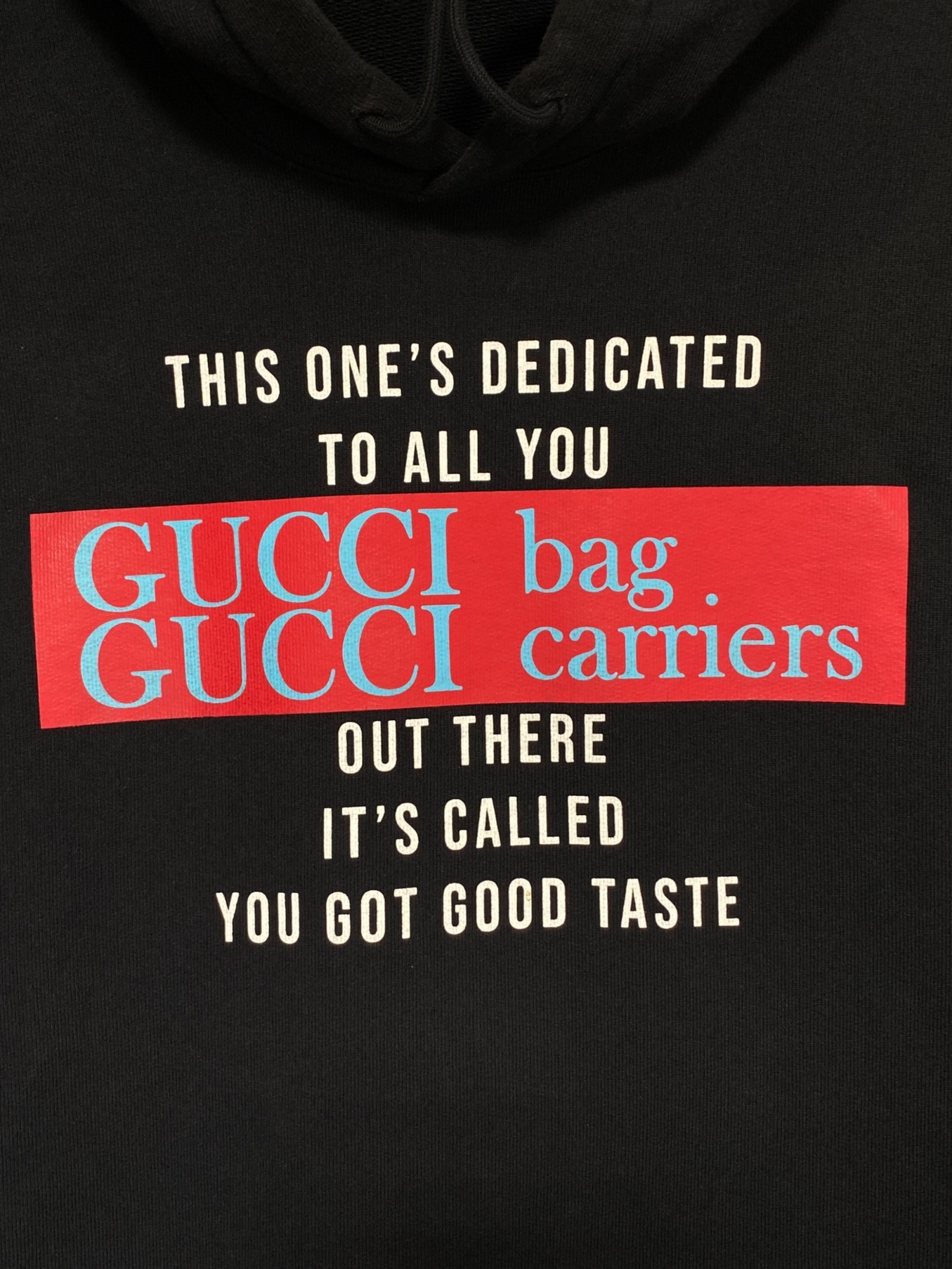 GUCCI (グッチ) YOU GOT GOOD TASTE Hoodie ブラック サイズ:S