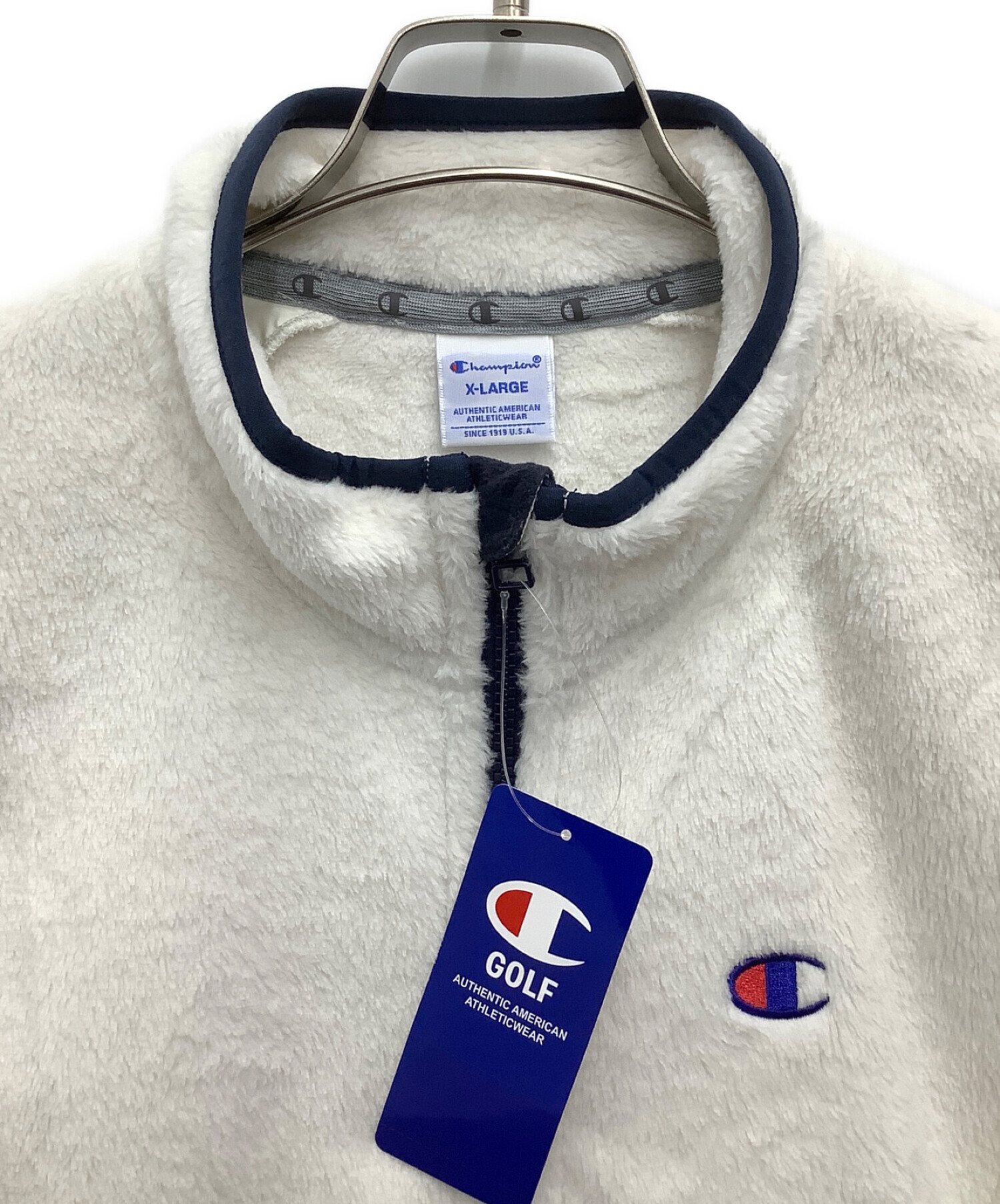 中古・古着通販】Champion (チャンピオン) ベスト ホワイト サイズ