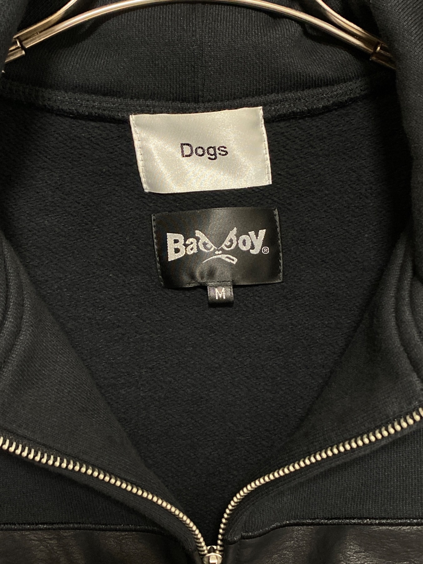 Dogs (ドッグス) BADBOY (バッドボーイ) F/Z パーカー ブラック サイズ:M