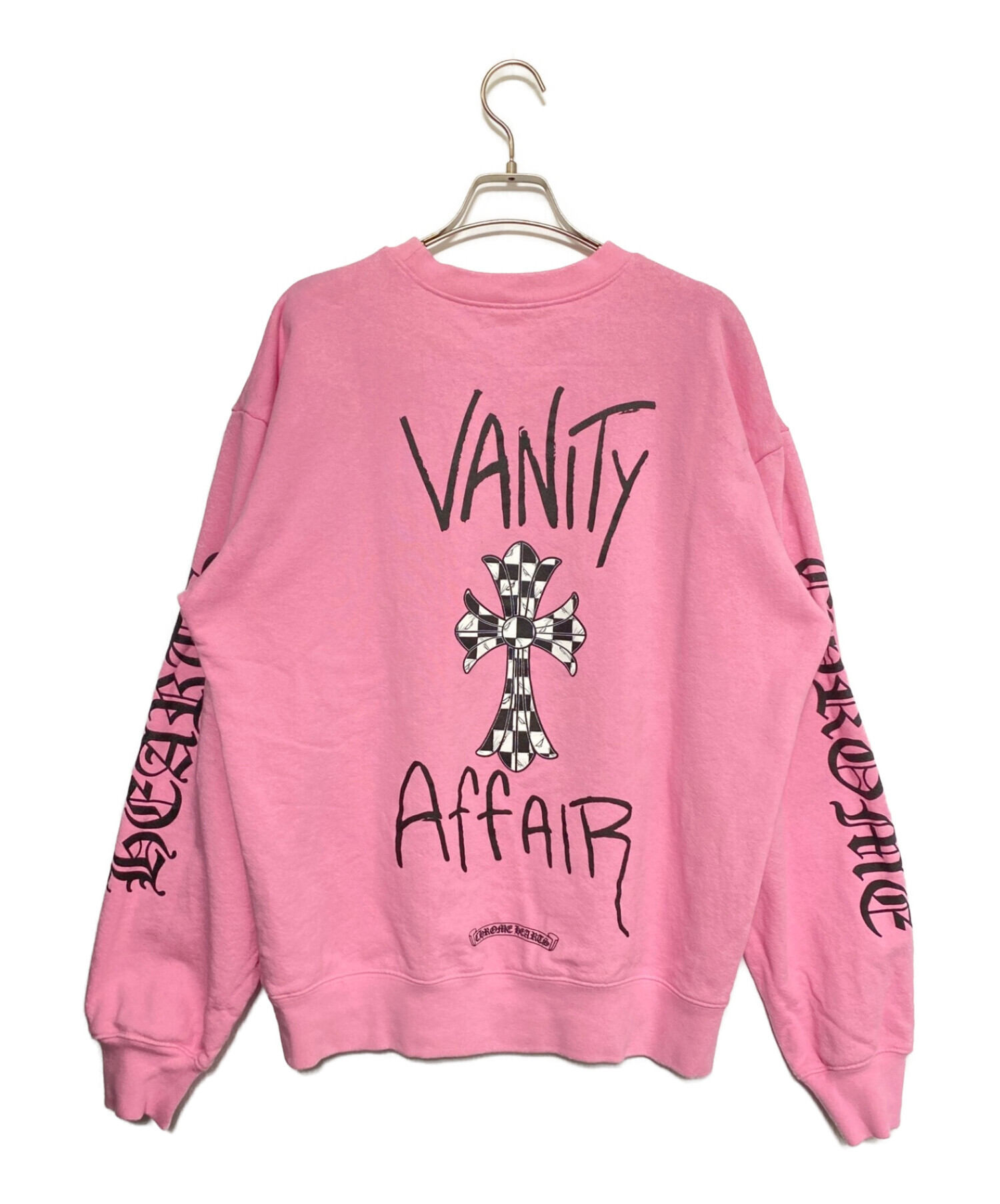 CHROME HEARTS (クロムハーツ) MATTY BOY (マッティー ボーイ) PPO VANITY AFFAIR SWTSHRT ピンク  サイズ:L