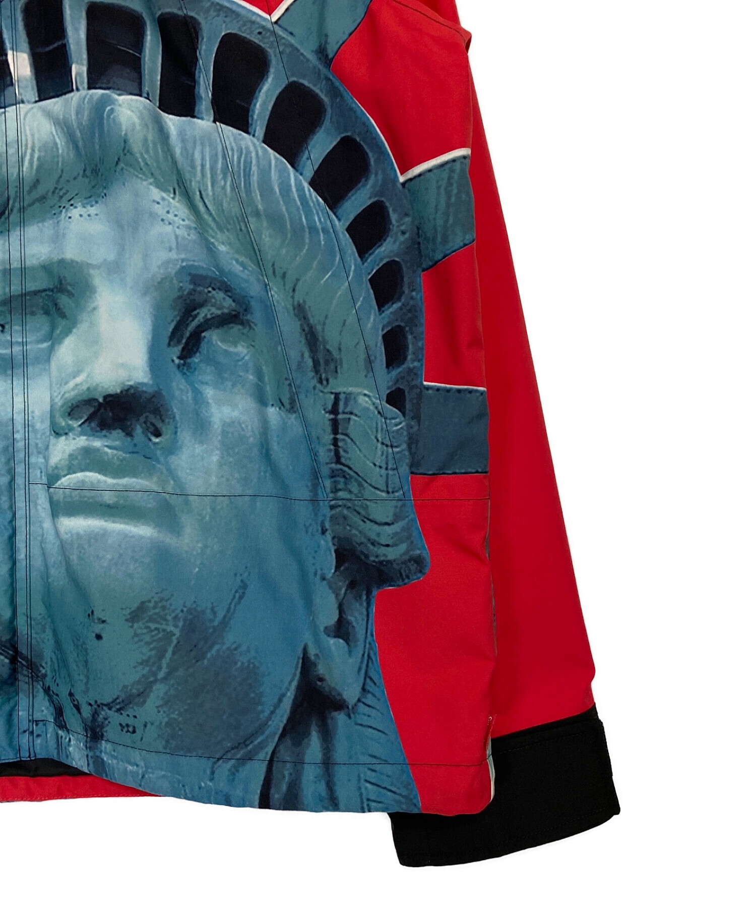 SUPREME (シュプリーム) THE NORTH FACE (ザ ノース フェイス) Statue of Liberty Mountain  Jacket レッド×ブラック サイズ:M