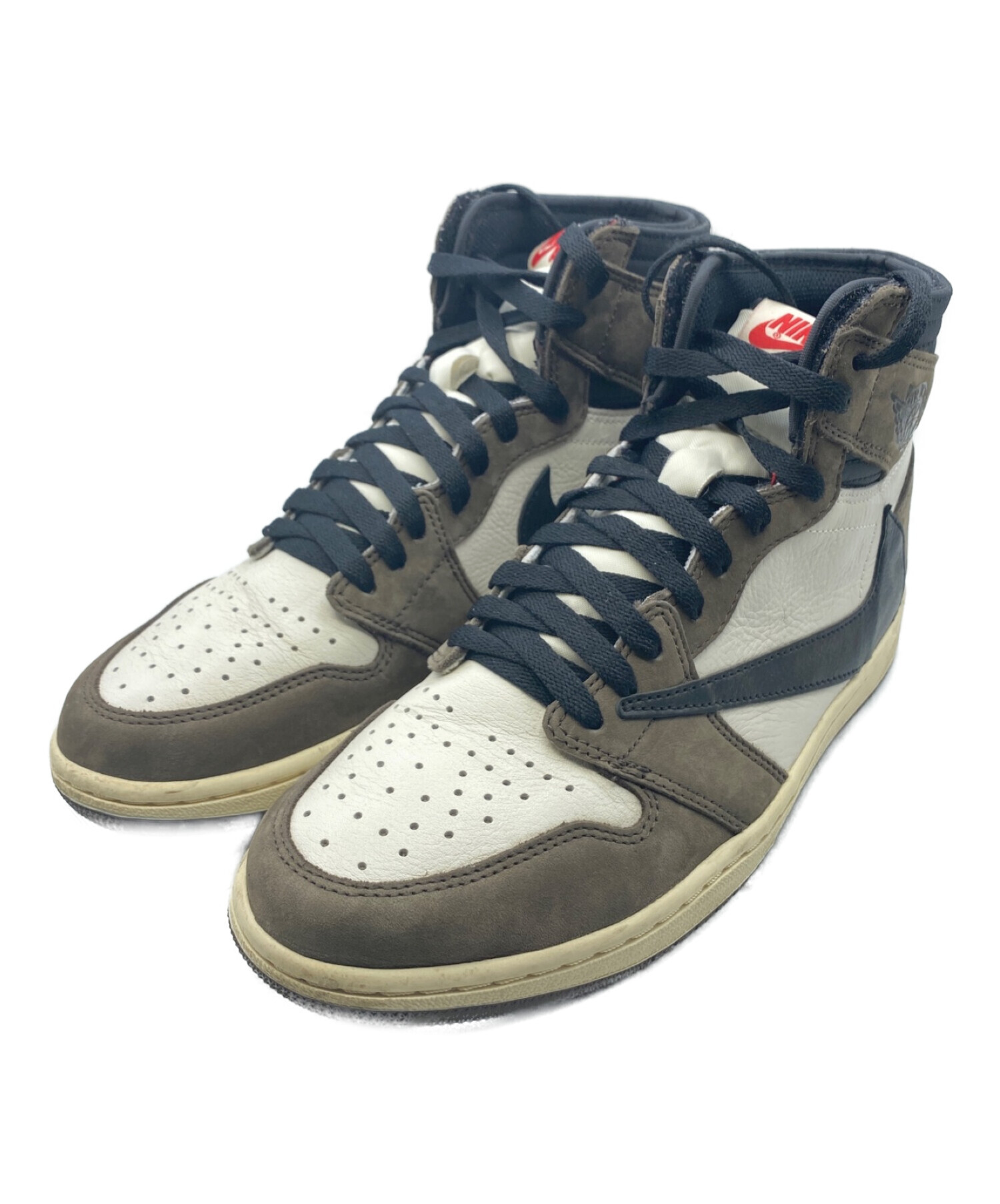 NIKE (ナイキ) Travis Scott (トラヴィス スコット) AIR JORDAN 1 HIGH OG TS SP ブラウン  サイズ:27cm(US 9)