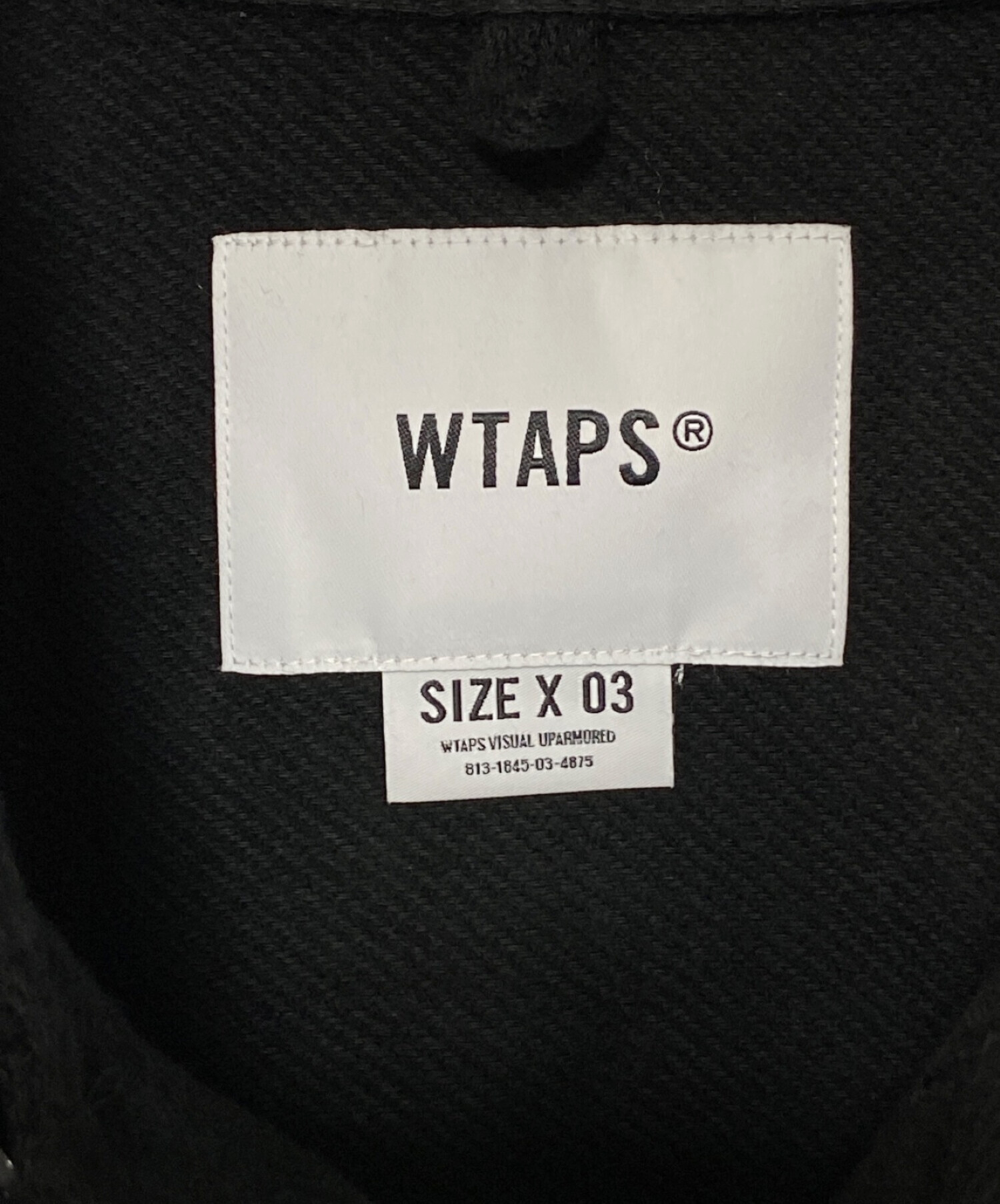 WTAPS (ダブルタップス) DECK 02 / LS / COTTON. TWILL ブラック サイズ:SIZE 3