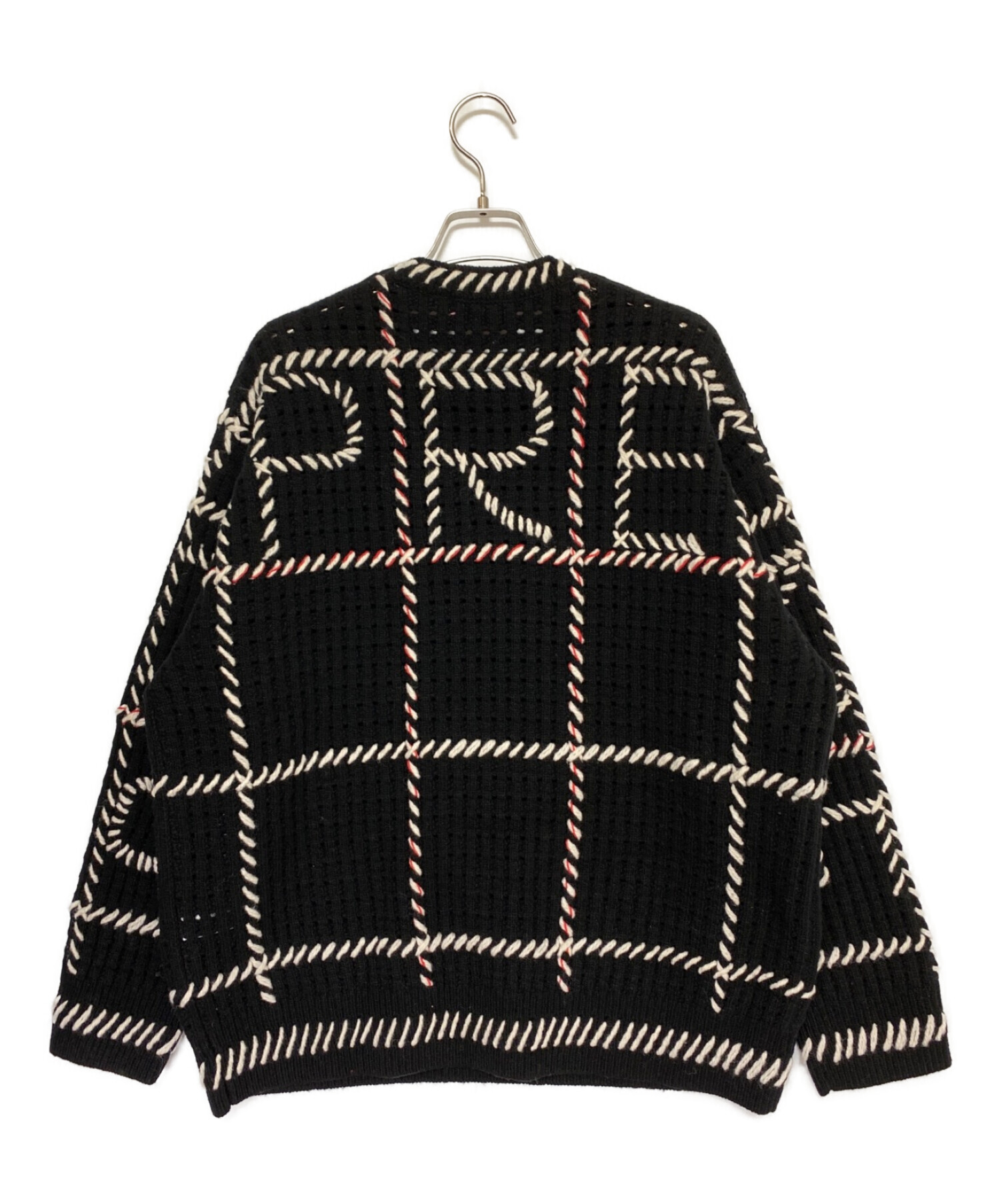 SUPREME (シュプリーム) quilt stitch sweater ブラック サイズ:S