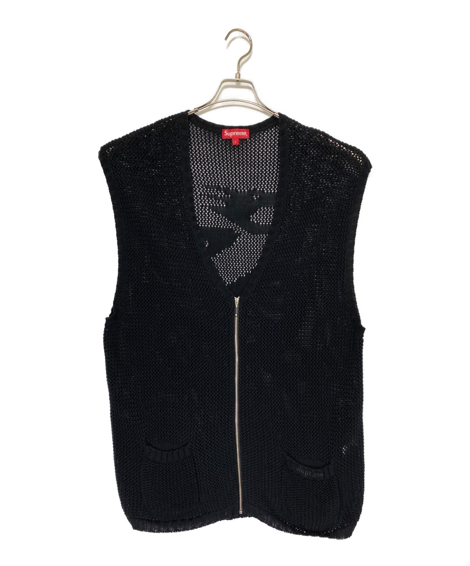 トップス【美品】  SUPREME / シュプリーム | 2023SS | Dragon Zip Up Sweater Vest  / ドラゴン ジップ アップ セーター ニットベスト | M | black | メンズ