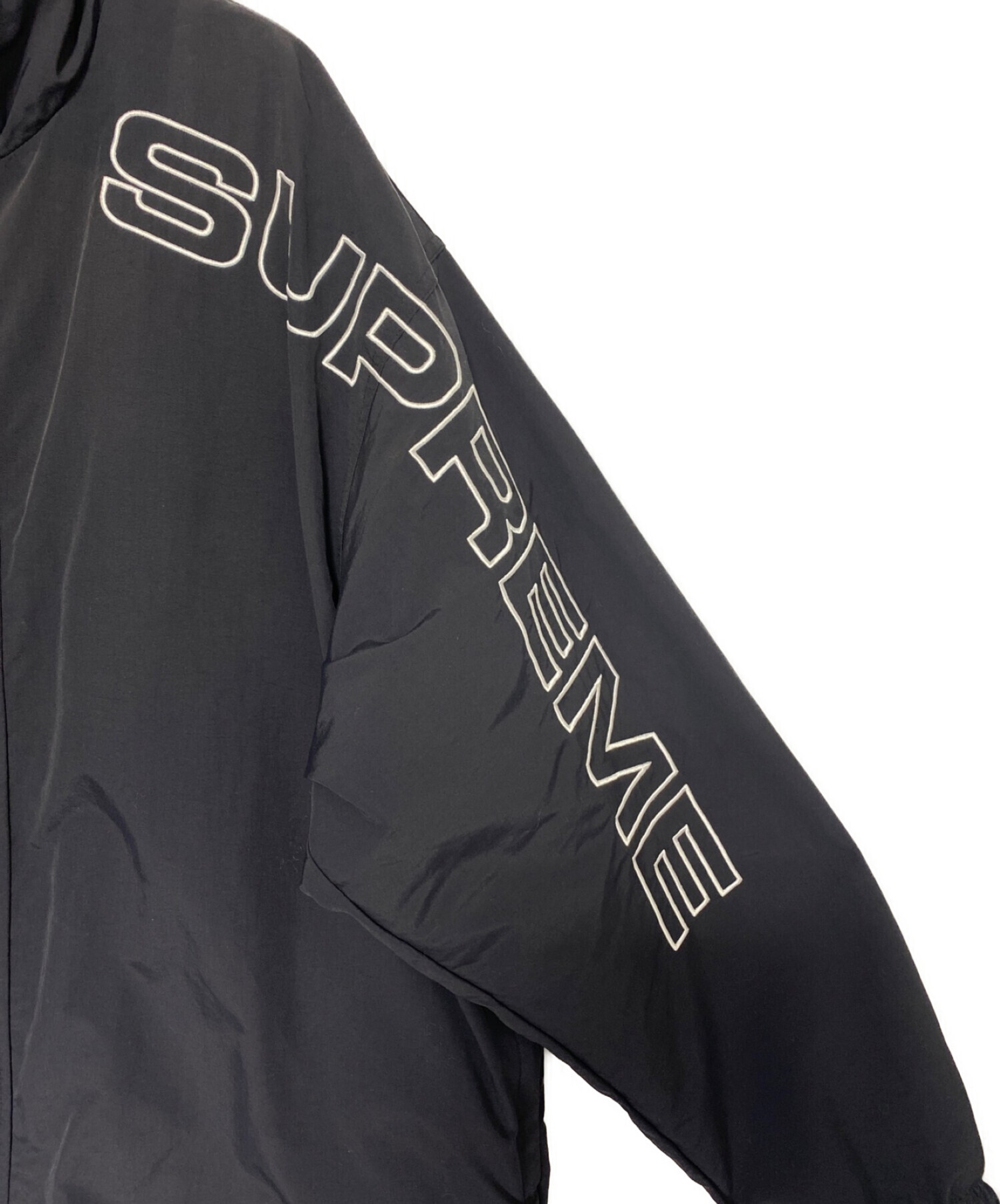 新品 Lサイズ supreme spellout track jacket 黒