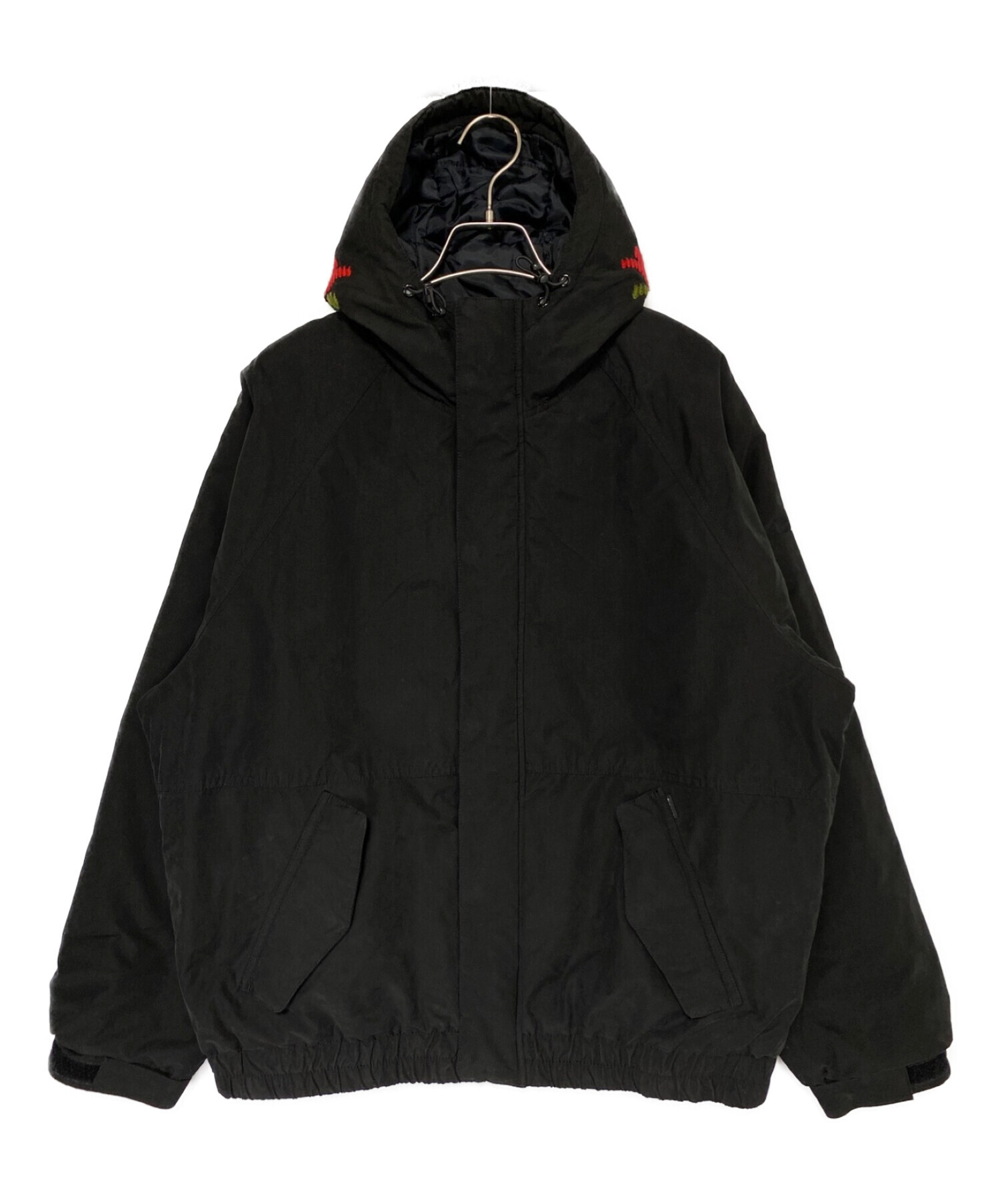 SUPREME (シュプリーム) Needlepoint Hooded Jacket ブラック サイズ:S