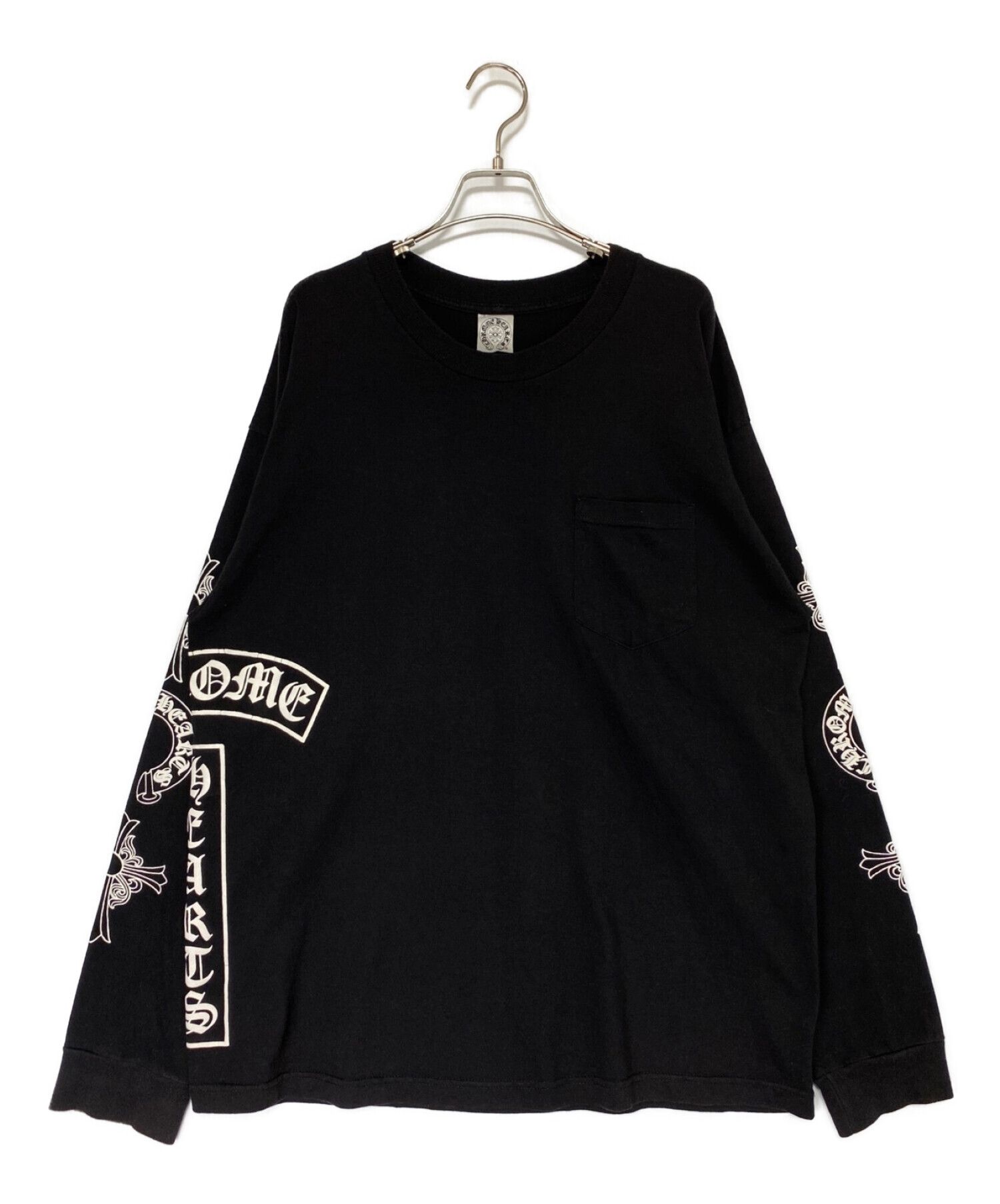 CHROME HEARTS (クロムハーツ) ロングスリーブTシャツ ブラック サイズ:XL