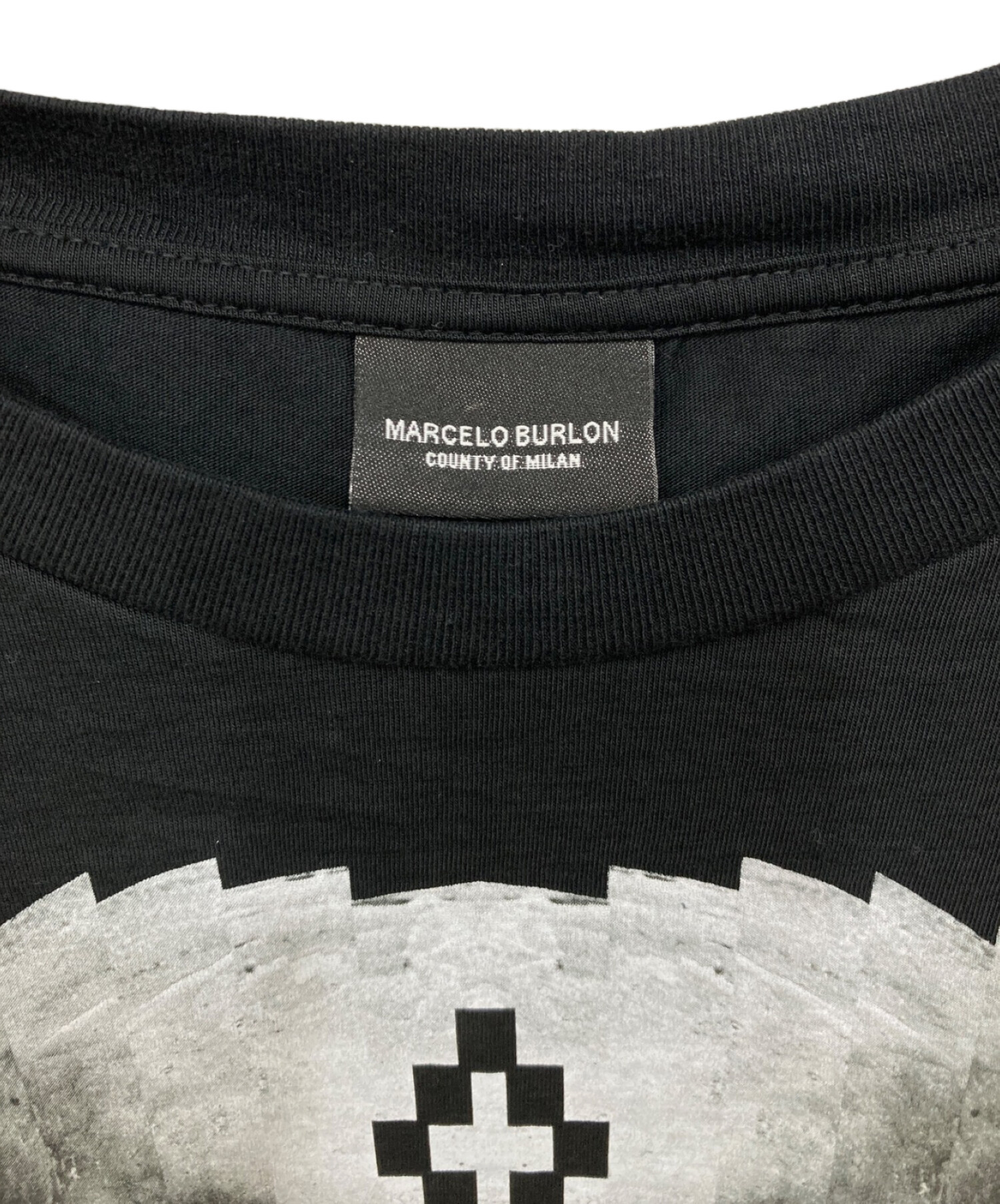 中古・古着通販】MARCELO BURLON (マルセロバーロン) Tシャツ ブラック サイズ:M｜ブランド・古着通販 トレファク公式【TREFAC  FASHION】スマホサイト