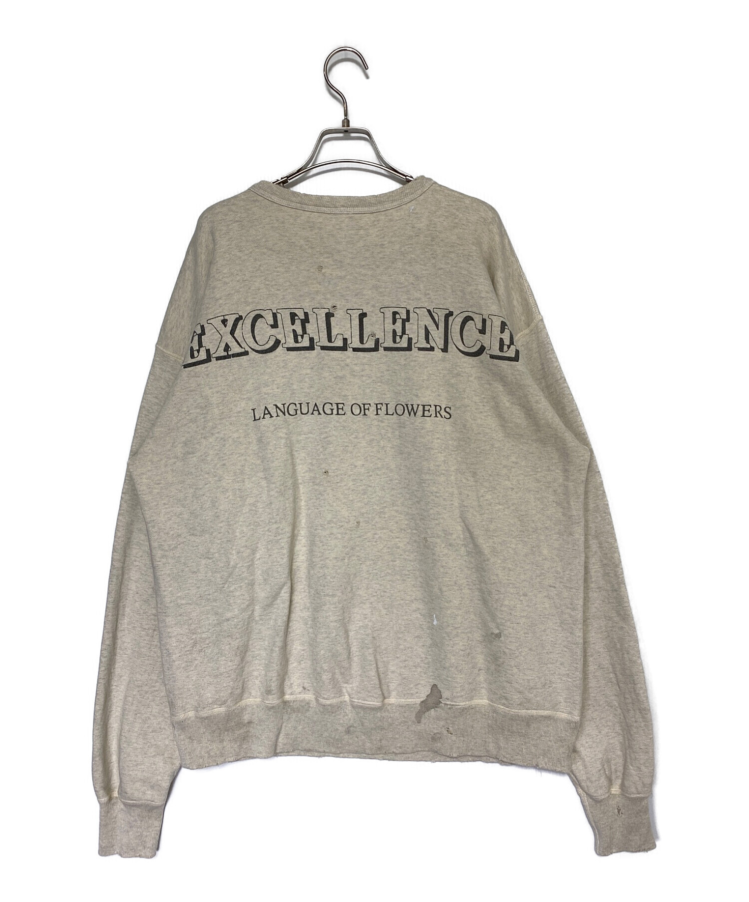 SAINT MICHAEL (セントマイケル) Denim Tears (デニムティアーズ) SWEAT SHIRT アイボリー サイズ:XL