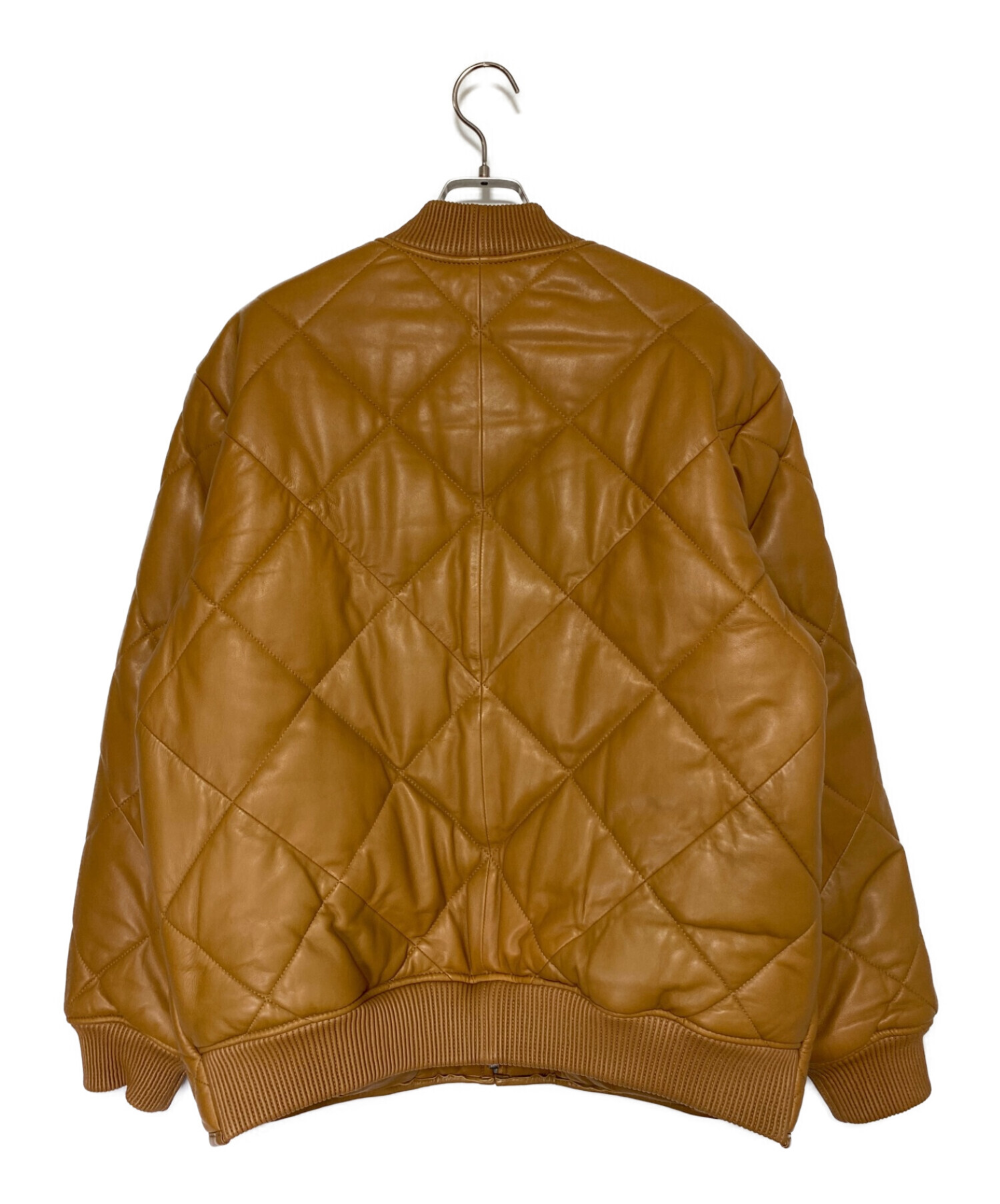 最終値下げ　supreme leather color work jacket