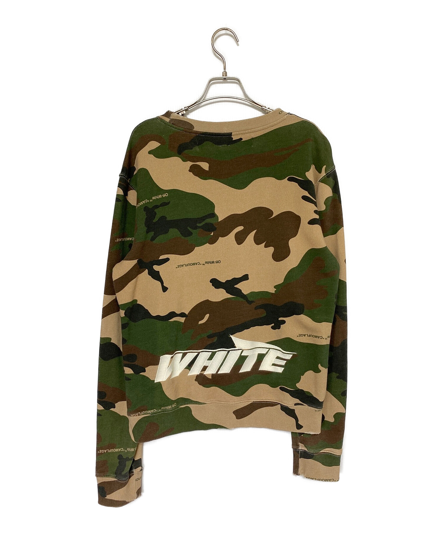 中古・古着通販】OFFWHITE (オフホワイト) スウェット オリーブ サイズ