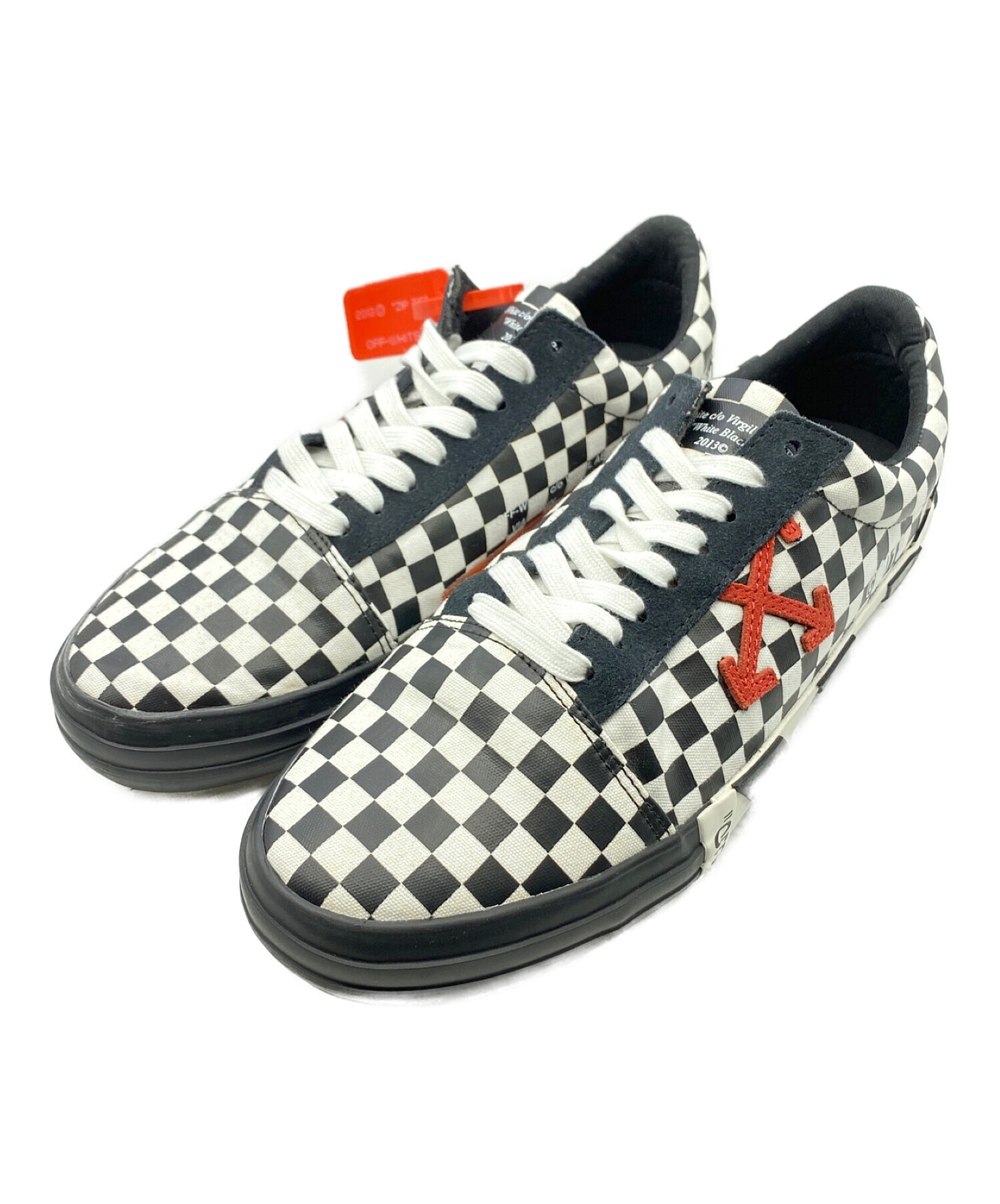 OFFWHITE (オフホワイト) VULC LOW TOP SNEAKER ホワイト×ブラック サイズ:43