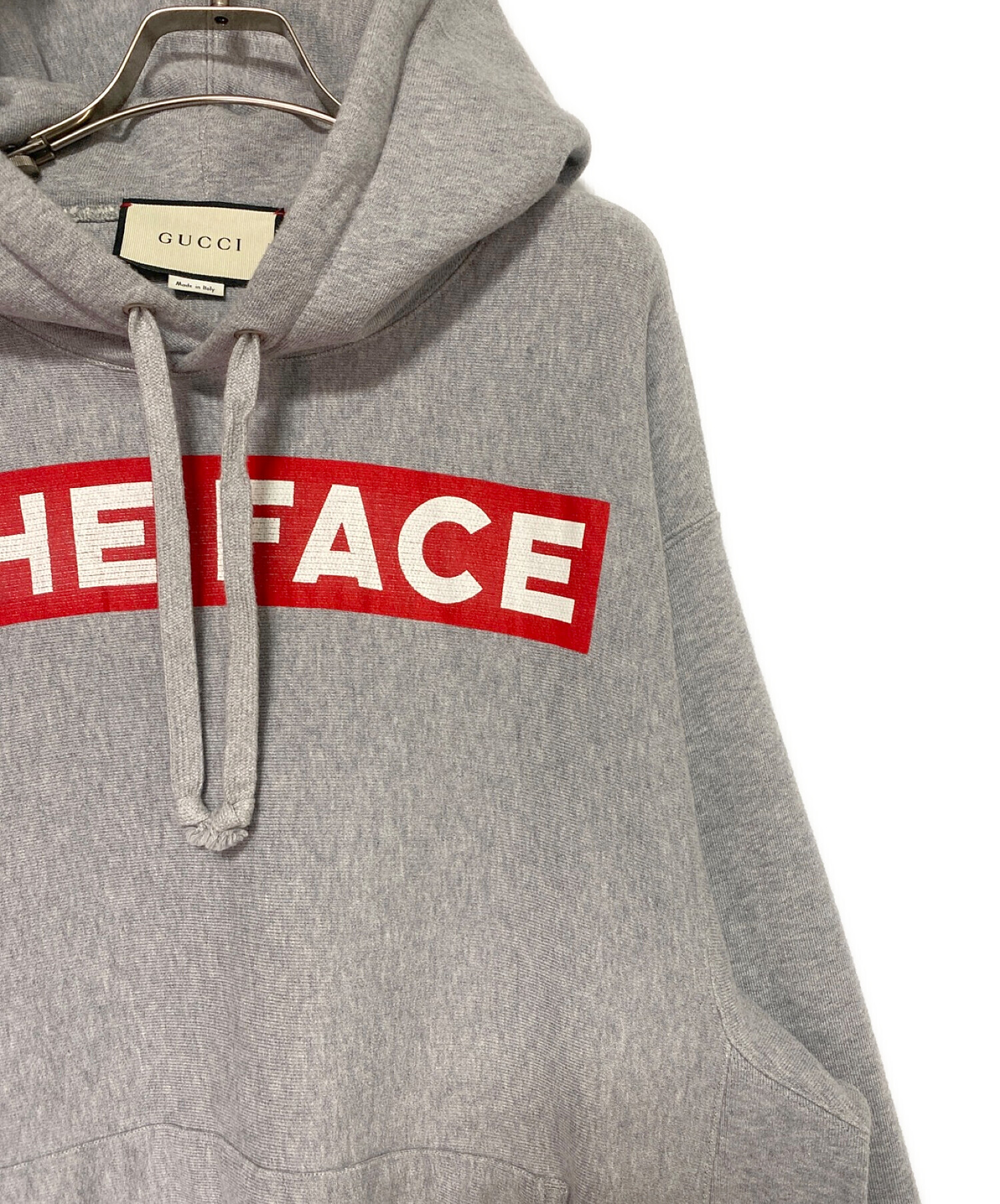 中古・古着通販】GUCCI (グッチ) The Face HOODIE グレー サイズ:M