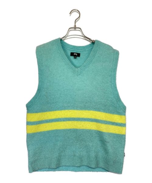 AIの服屋さんSTUSSY SWEATER VEST BLUE Mサイズ - ベスト