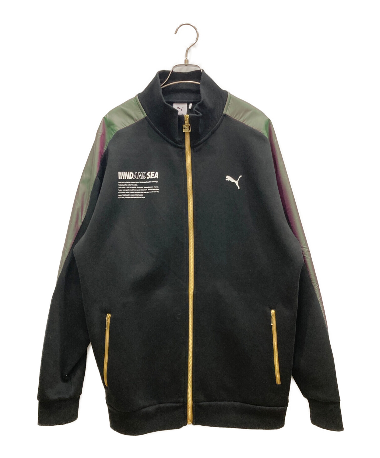 WIND AND SEA (ウィンダンシー) PUMA (プーマ) 22SS T7 TRACK JACKET　530902-01　トラック　ジャケット  ブラック サイズ:L