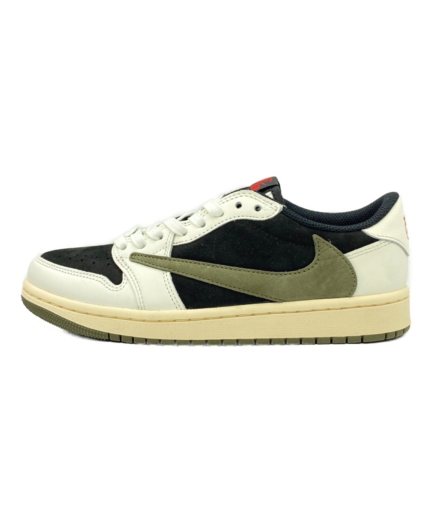 NIKE (ナイキ) Travis Scott (トラヴィス スコット) AIR JORDAN 1 RETRO LOW OG SP  アイボリー×ブラック サイズ:24.5cm（US6.5） 未使用品