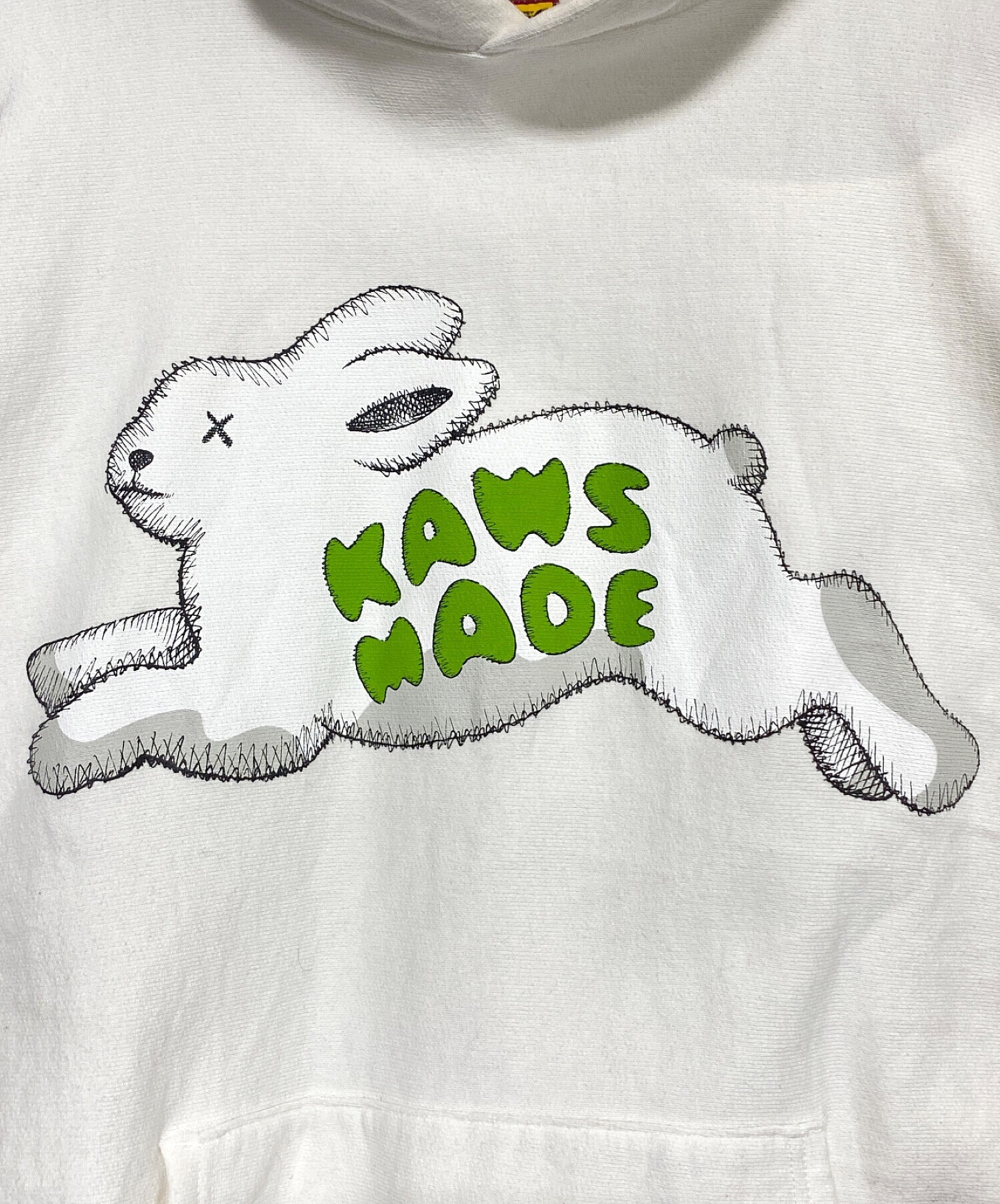 HUMAN MADE (ヒューマンメイド) KAWS (カウズ) KAWS MADE Hoodie ホワイト サイズ:XL