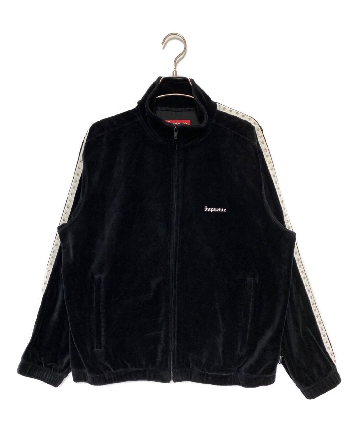 SUPREME (シュプリーム) Studded Velour Track Jacket ブラック サイズ:S