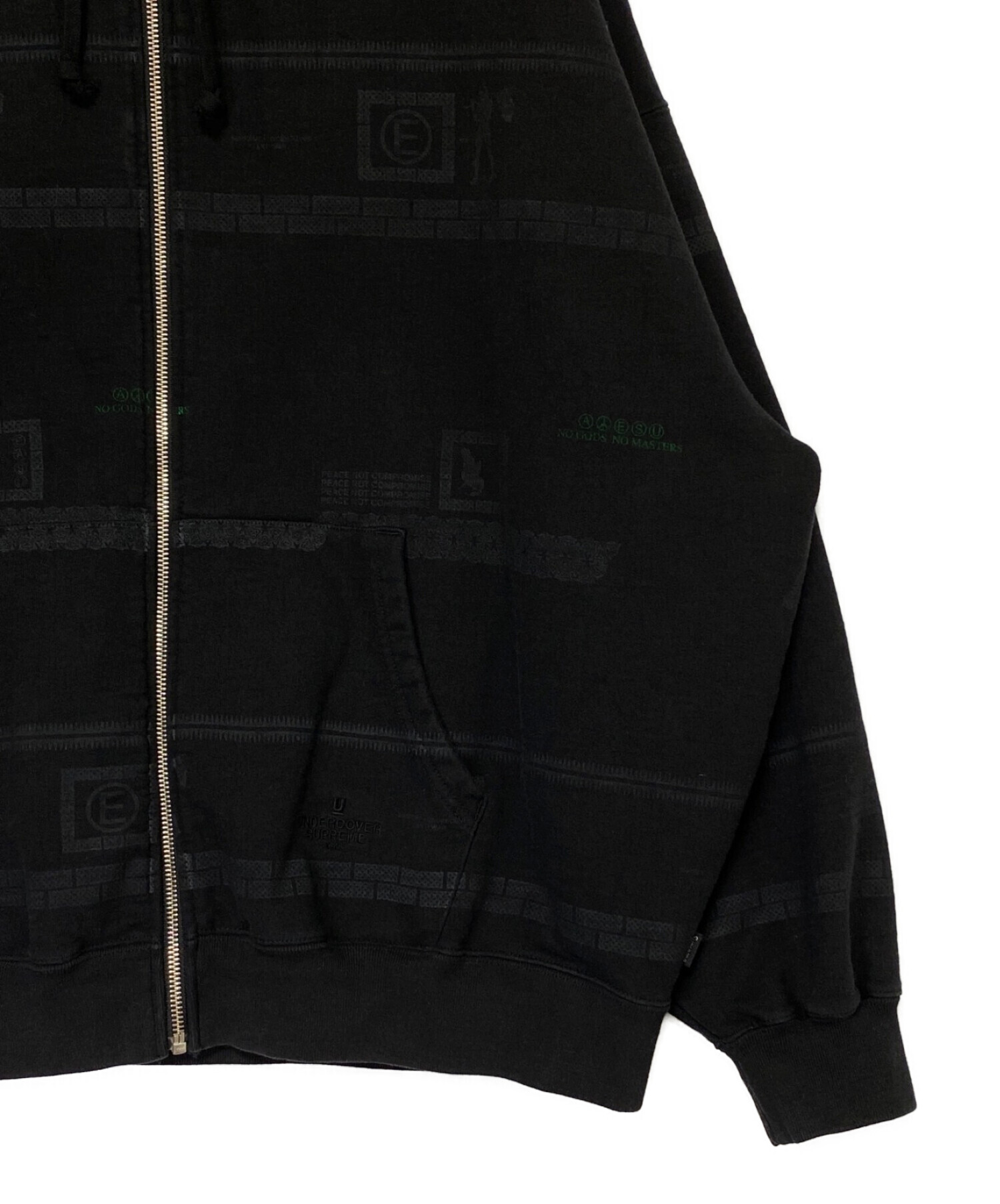 SUPREME (シュプリーム) UNDERCOVER (アンダーカバー) Zip Up Hooded Sweatshirt ブラック サイズ:L