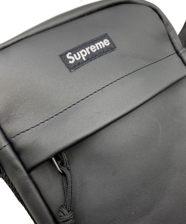 SUPREME (シュプリーム) Leather Shoulder Bag ブラック サイズ:- 未使用品