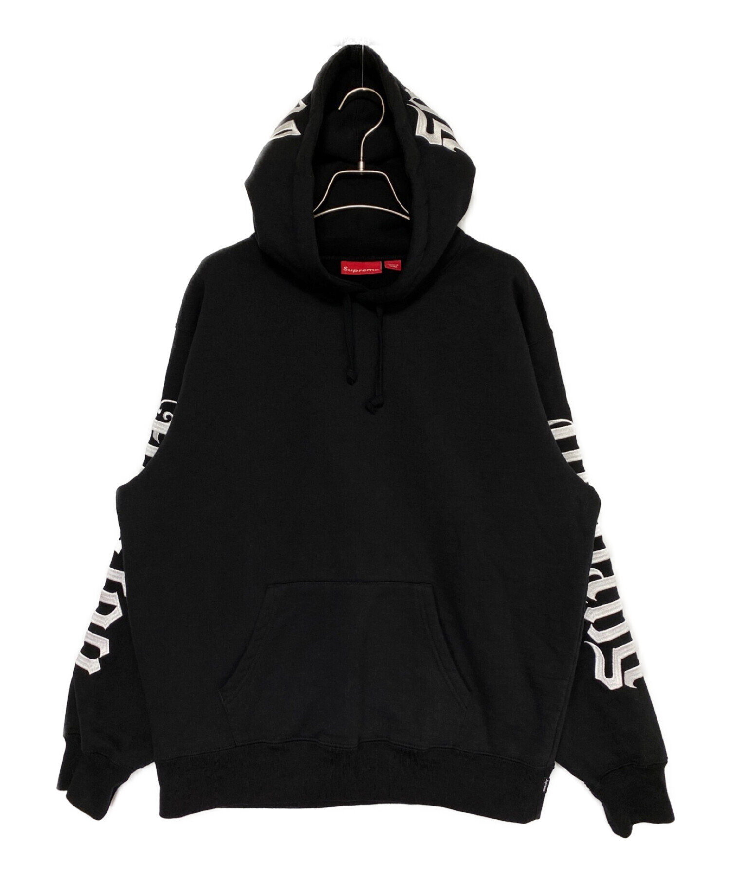 SUPREME (シュプリーム) Ambigram Hooded Sweatshirt ブラック サイズ:S