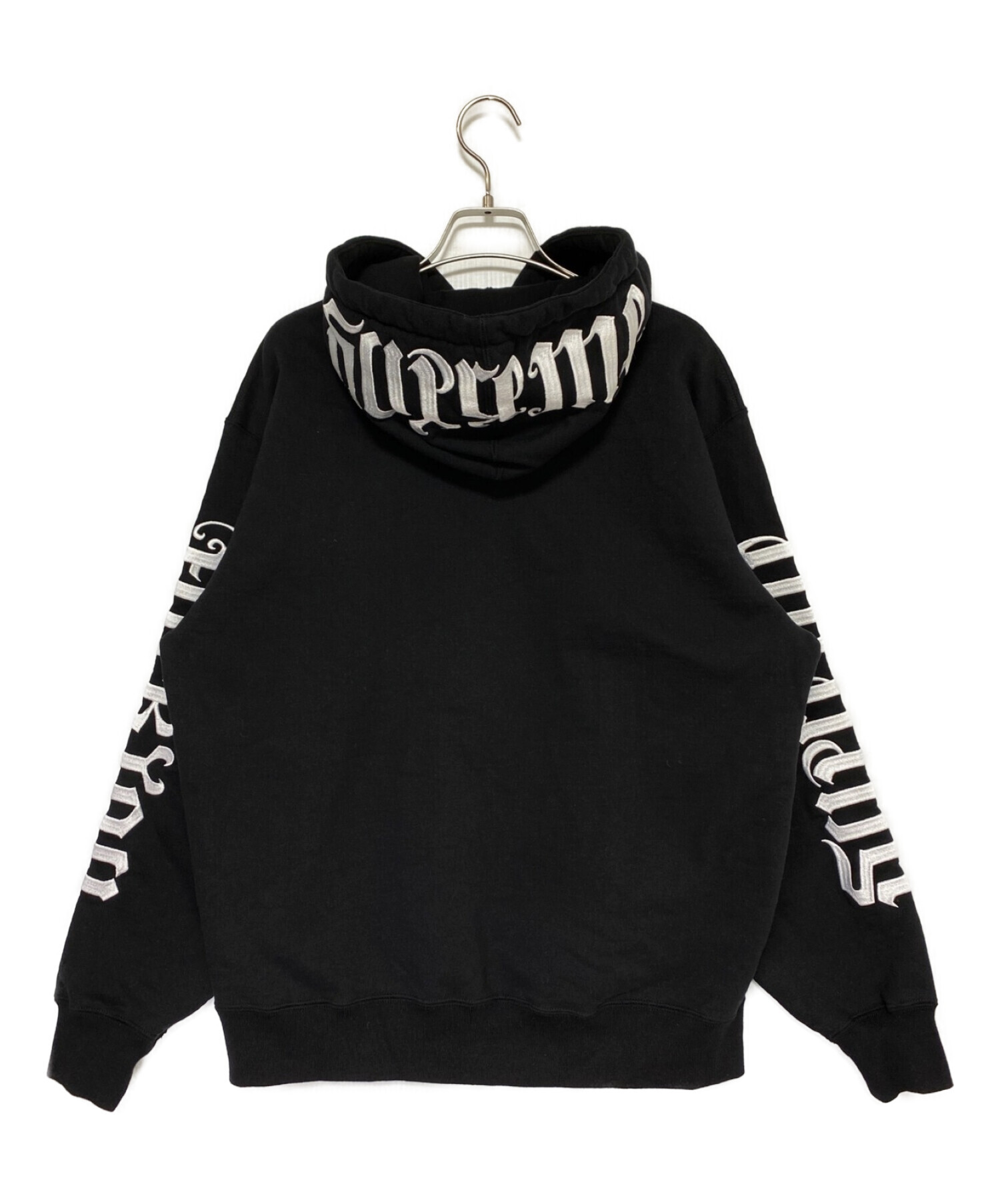 SUPREME (シュプリーム) Ambigram Hooded Sweatshirt ブラック サイズ:S