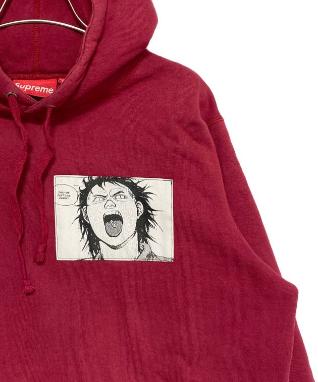 SUPREME (シュプリーム) AKIRA (アキラ) Patches Hooded Sweatshirt レッド サイズ:M