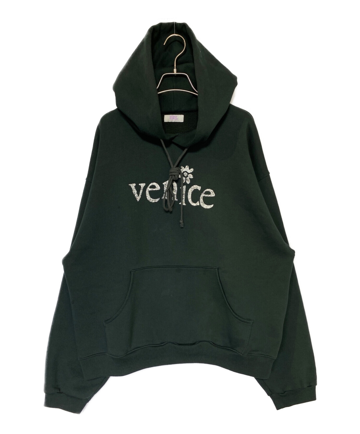 ERL venice hoodie ロゴ パーカー L新品未使用タグ付きです - パーカー