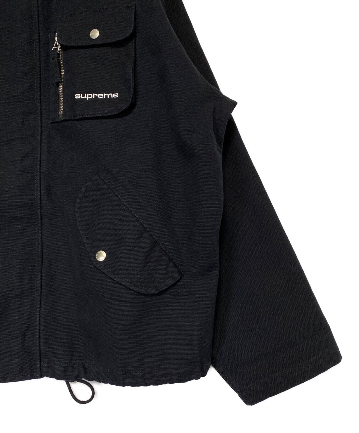 SUPREME (シュプリーム) Canvas Clip Jacket ブラック サイズ:XL