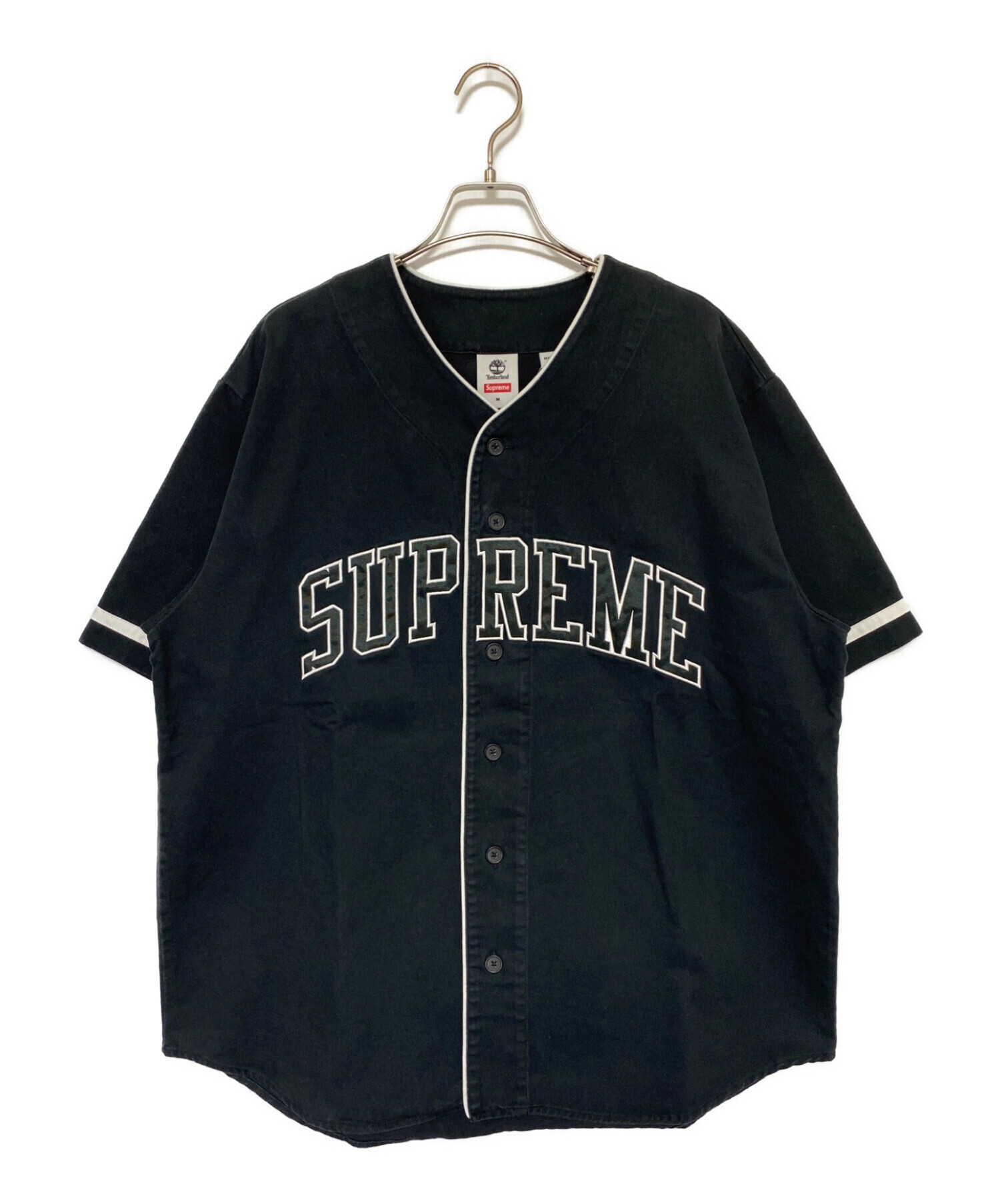 中古・古着通販】SUPREME (シュプリーム) Timberland (ティンバーランド) Baseball Jersey ブラック サイズ:M｜ブランド・古着通販  トレファク公式【TREFAC FASHION】スマホサイト