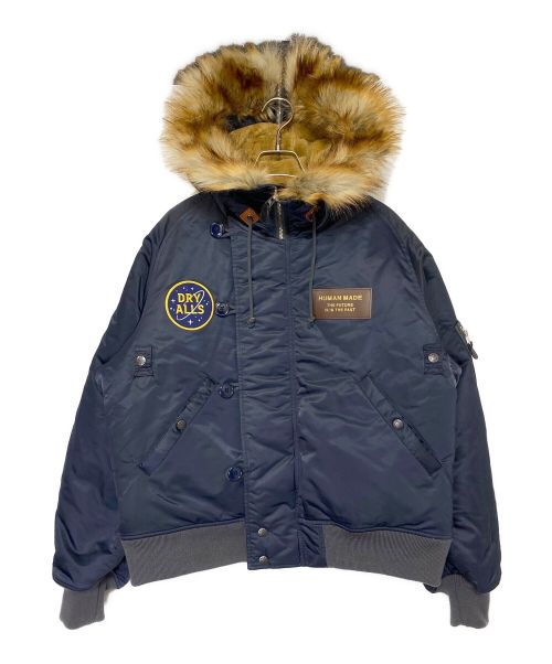 中古・古着通販】HUMAN MADE (ヒューマンメイド) N2 Flight Jacket ネイビー サイズ:L｜ブランド・古着通販  トレファク公式【TREFAC FASHION】スマホサイト