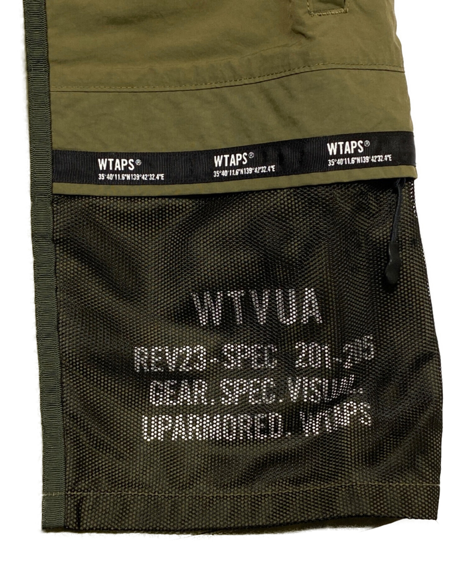 WTAPS (ダブルタップス) TRACKS SHORTS NYLON TUSSAH カーキ サイズ:03