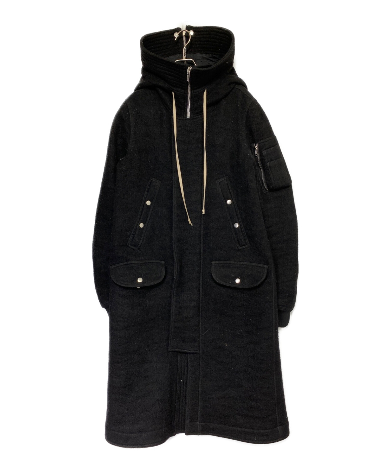 RICK OWENS (リックオウエンス) MEGAPARKA ブラック サイズ:48