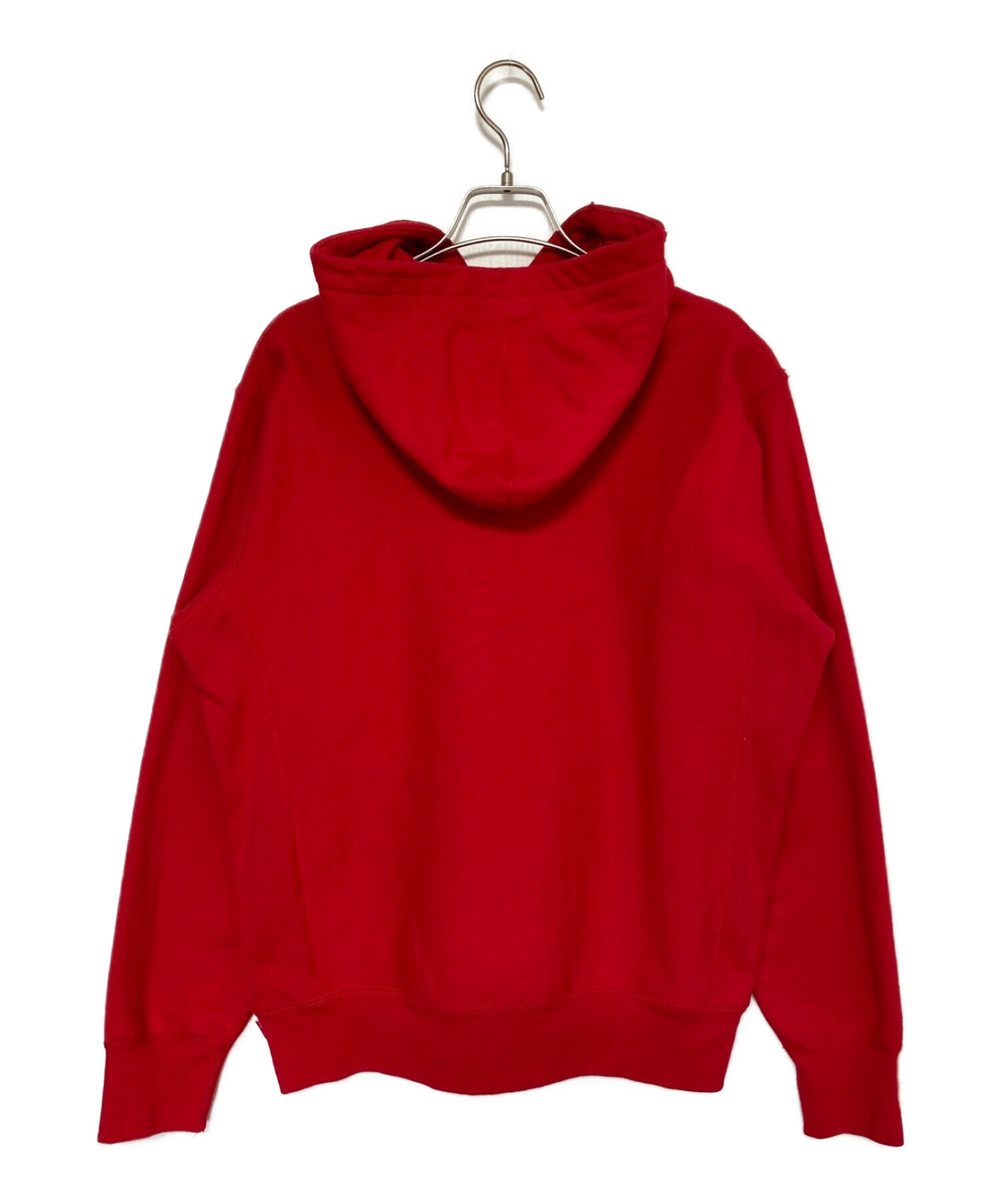 SUPREME (シュプリーム) Micro Logo Hooded Sweatshirt レッド サイズ:S