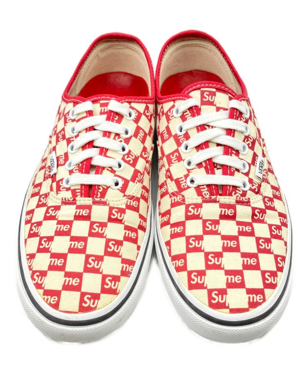 中古・古着通販】SUPREME (シュプリーム) VANS (バンズ) Checker Logo Authentic Pro レッド サイズ:27cm(US  9)｜ブランド・古着通販 トレファク公式【TREFAC FASHION】スマホサイト