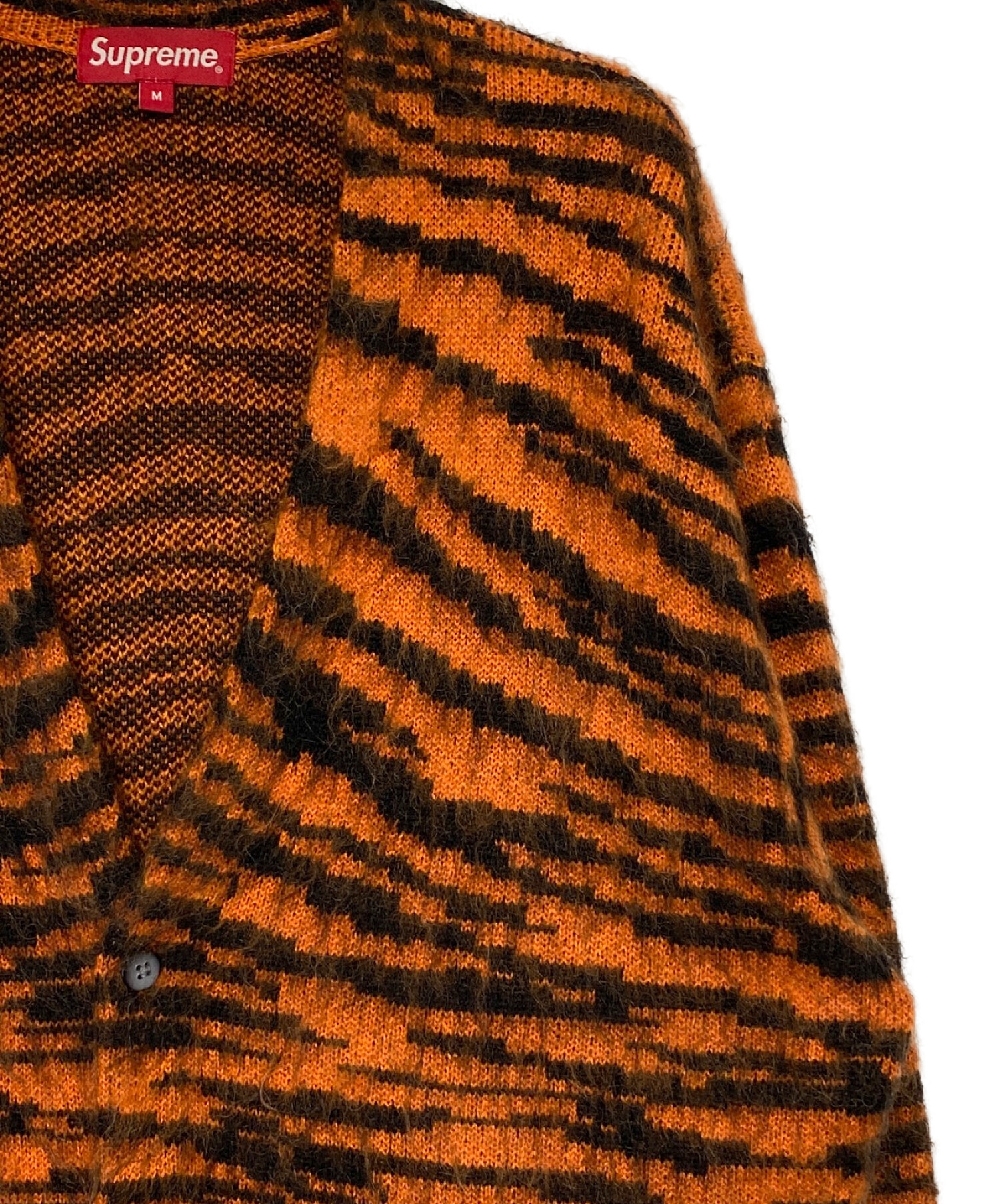 中古・古着通販】SUPREME (シュプリーム) Brushed Mohair Cardigan Tiger Stripe オレンジ サイズ:M｜ブランド・古着通販  トレファク公式【TREFAC FASHION】スマホサイト