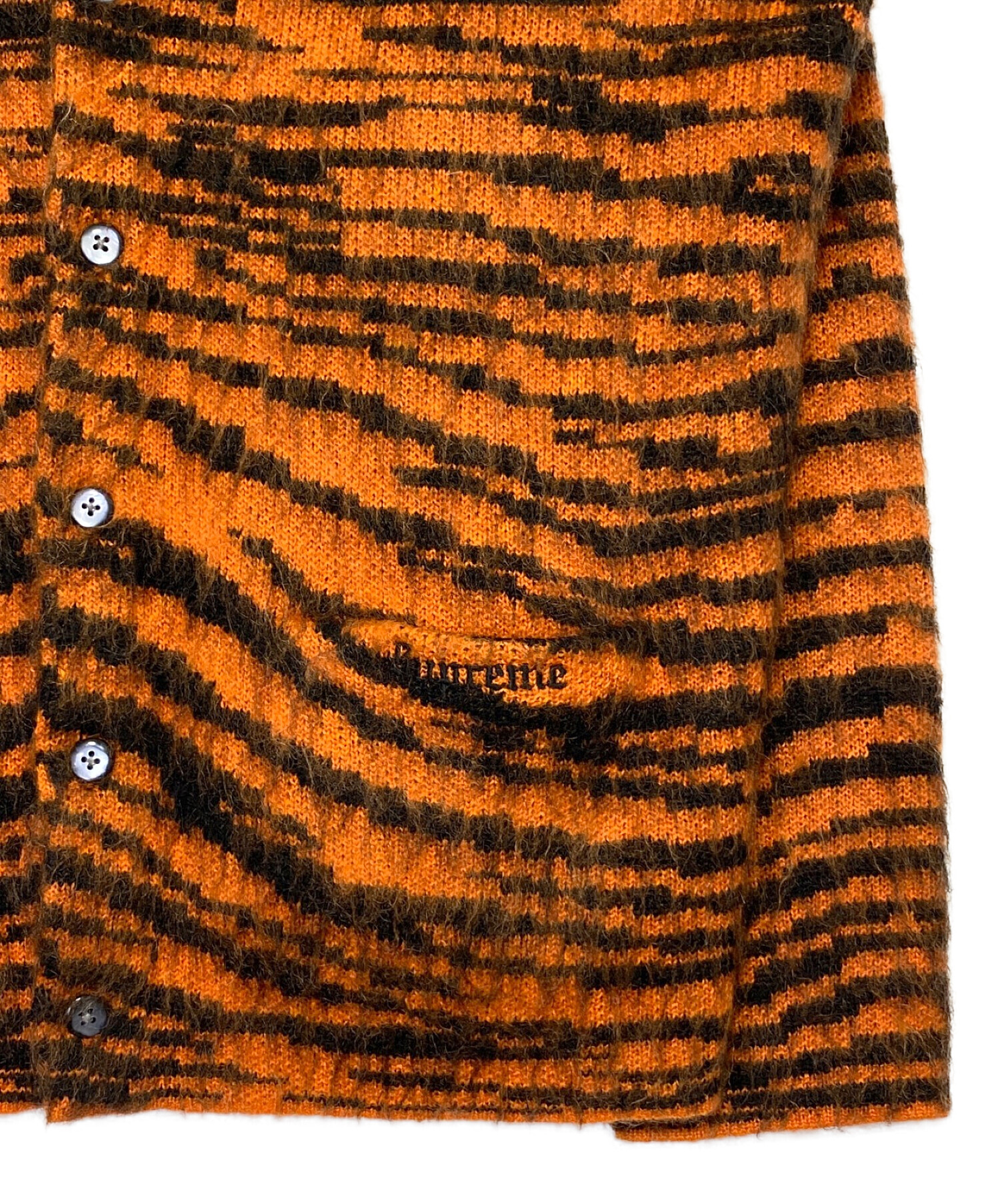 中古・古着通販】SUPREME (シュプリーム) Brushed Mohair Cardigan Tiger Stripe オレンジ サイズ:M｜ブランド・古着通販  トレファク公式【TREFAC FASHION】スマホサイト