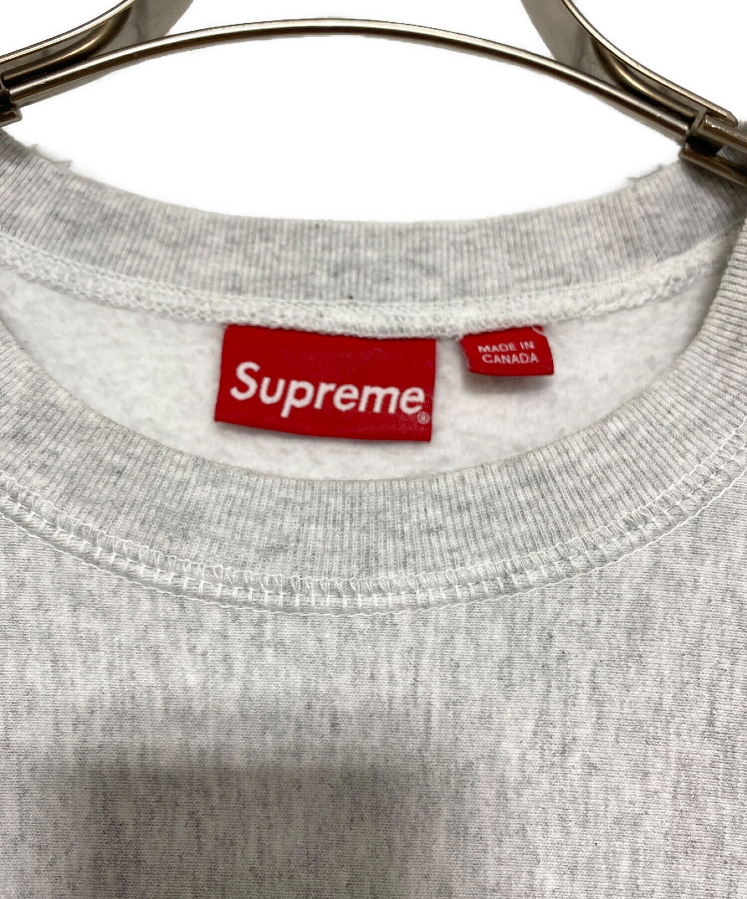 中古・古着通販】SUPREME (シュプリーム) Box Logo Crewneck Sweatshirts グレー サイズ:M｜ブランド・古着通販  トレファク公式【TREFAC FASHION】スマホサイト