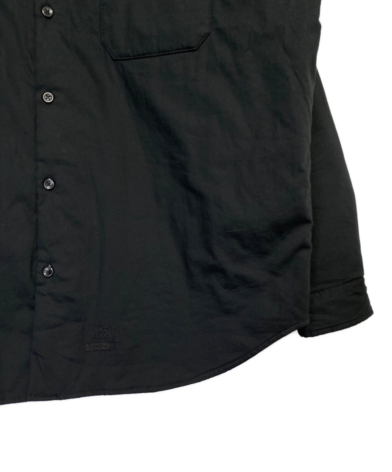 SUPREME (シュプリーム) MM6 Maison Margiela (エムエムシックス メゾンマルジェラ) Padded Shirts ブラック  サイズ:L