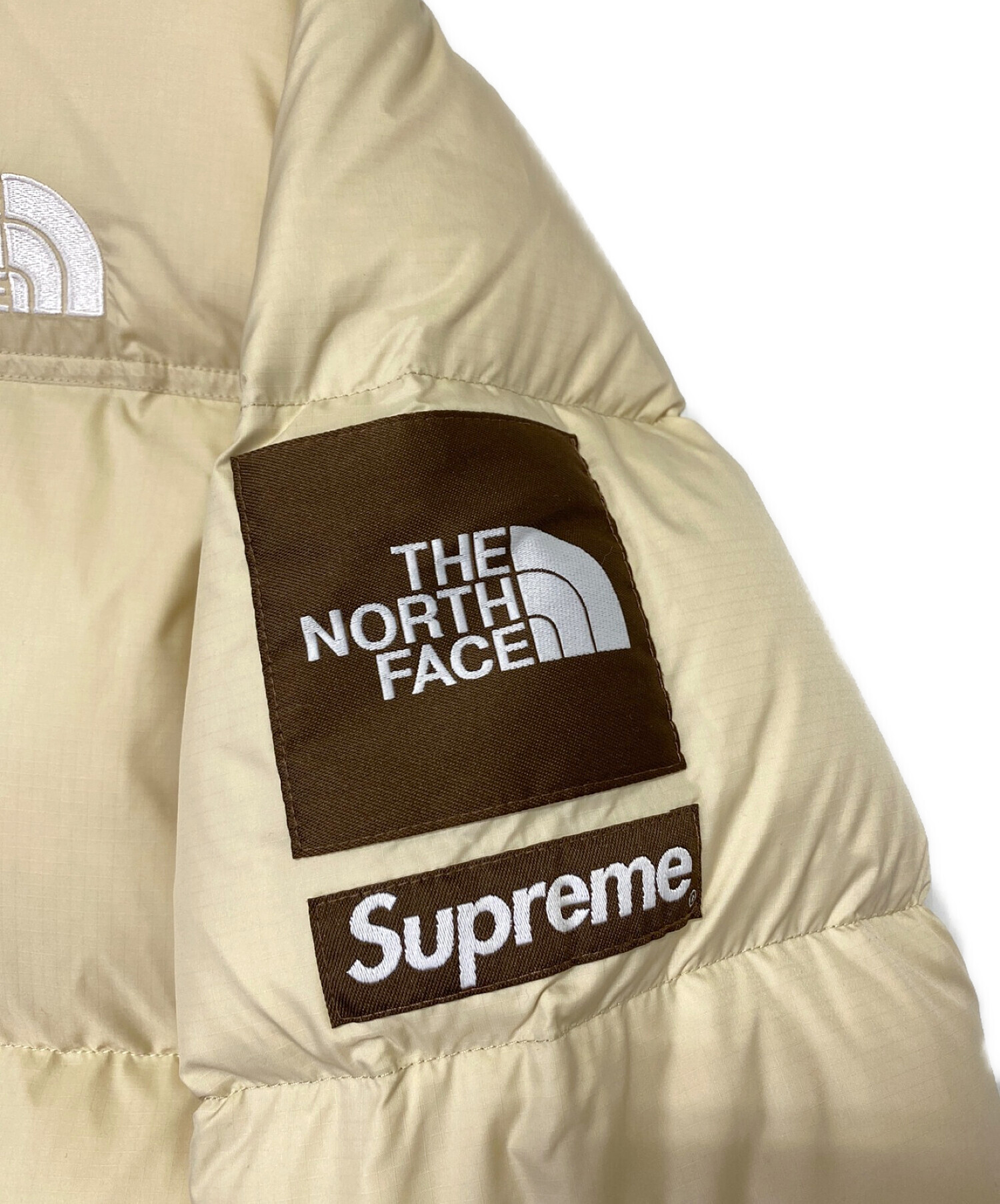 中古・古着通販】SUPREME (シュプリーム) THE NORTH FACE (ザ ノース フェイス) Split NUPTSE JACKET  パープル×ベージュ サイズ:L｜ブランド・古着通販 トレファク公式【TREFAC FASHION】スマホサイト