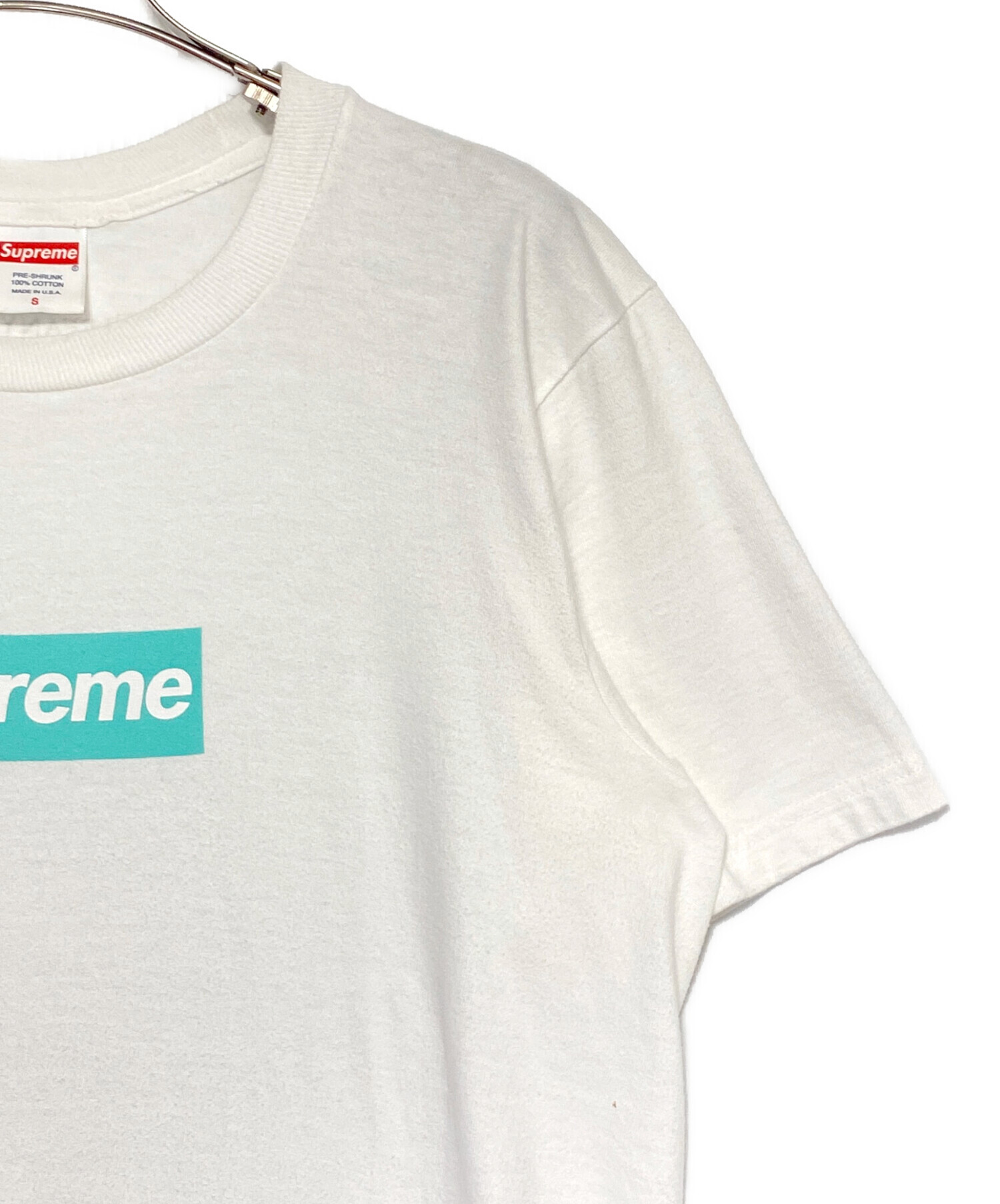 中古・古着通販】SUPREME (シュプリーム) TIFFANY & Co. (ティファニー) Box Logo Tee ホワイト サイズ:S｜ブランド・古着通販  トレファク公式【TREFAC FASHION】スマホサイト