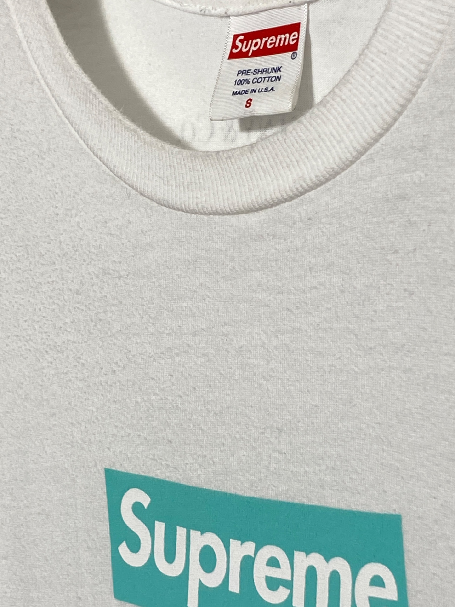 中古・古着通販】SUPREME (シュプリーム) TIFFANY & Co. (ティファニー) Box Logo Tee ホワイト サイズ:S｜ブランド・古着通販  トレファク公式【TREFAC FASHION】スマホサイト