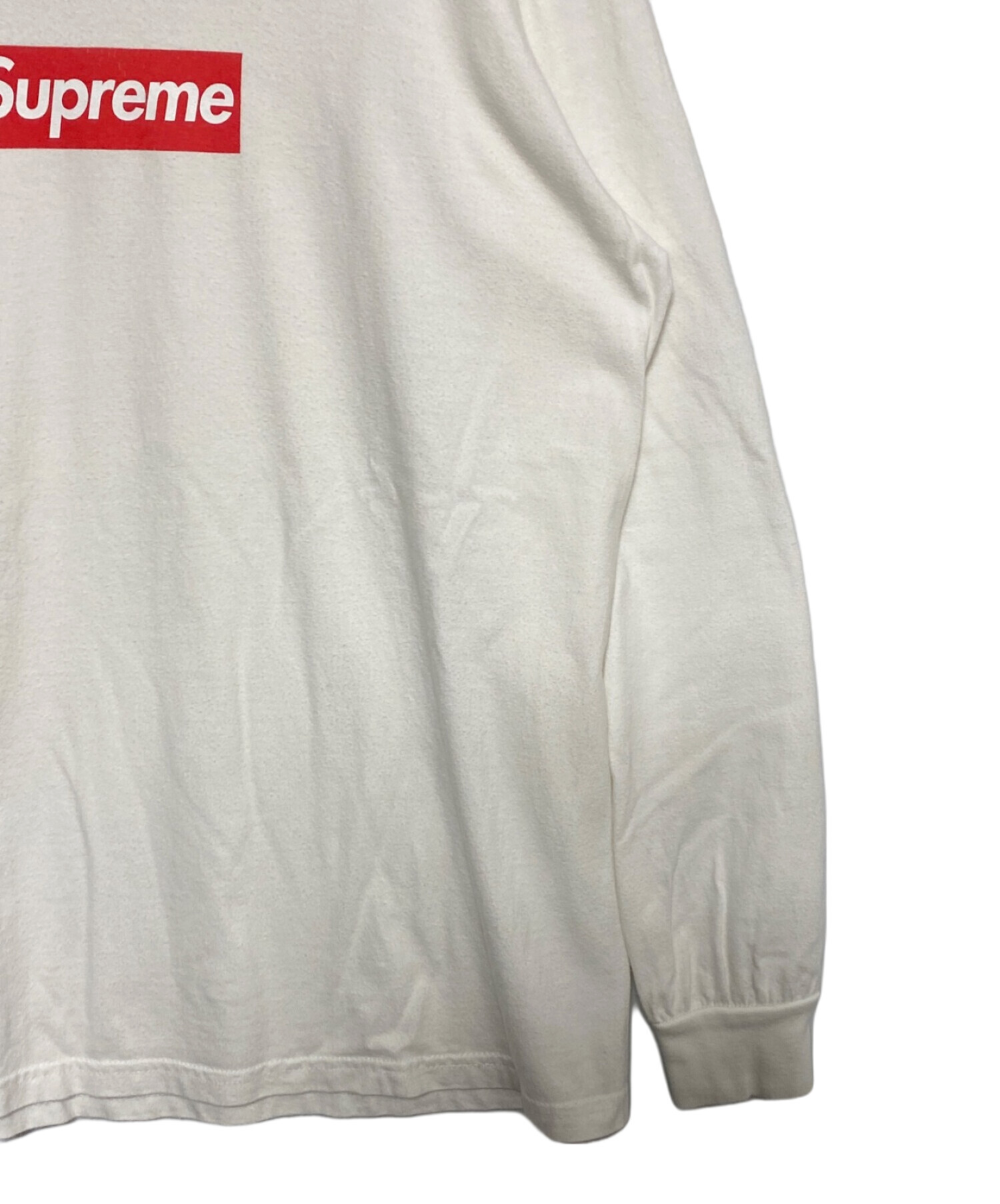 中古・古着通販】SUPREME (シュプリーム) Box Logo L/S Tee ホワイト サイズ:S｜ブランド・古着通販  トレファク公式【TREFAC FASHION】スマホサイト