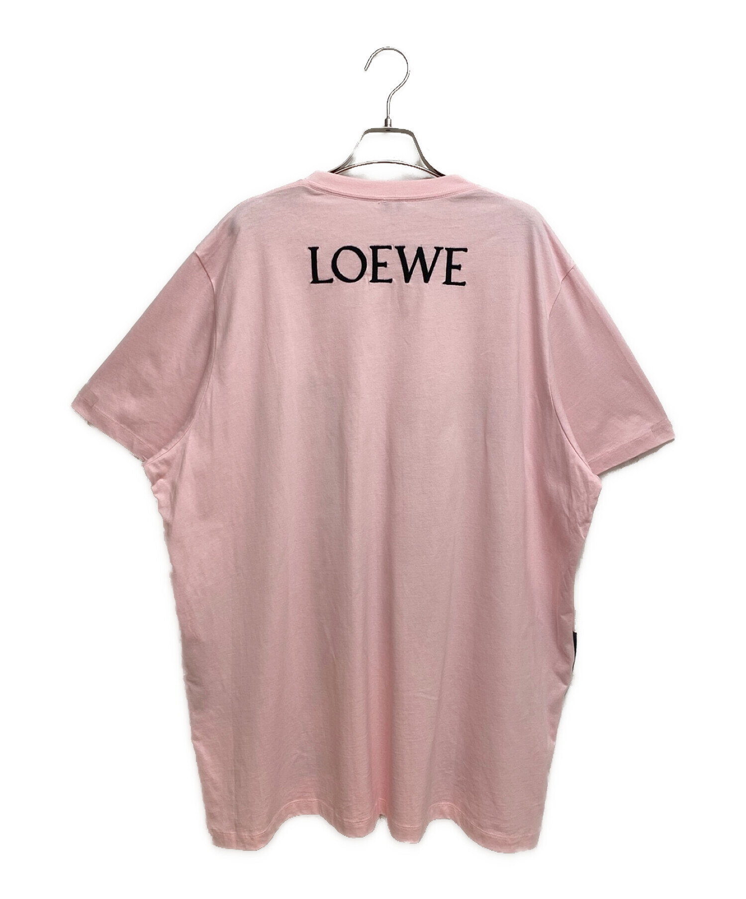 中古・古着通販】LOEWE (ロエベ) チキン刺繍バックロゴTシャツ ピンク ...